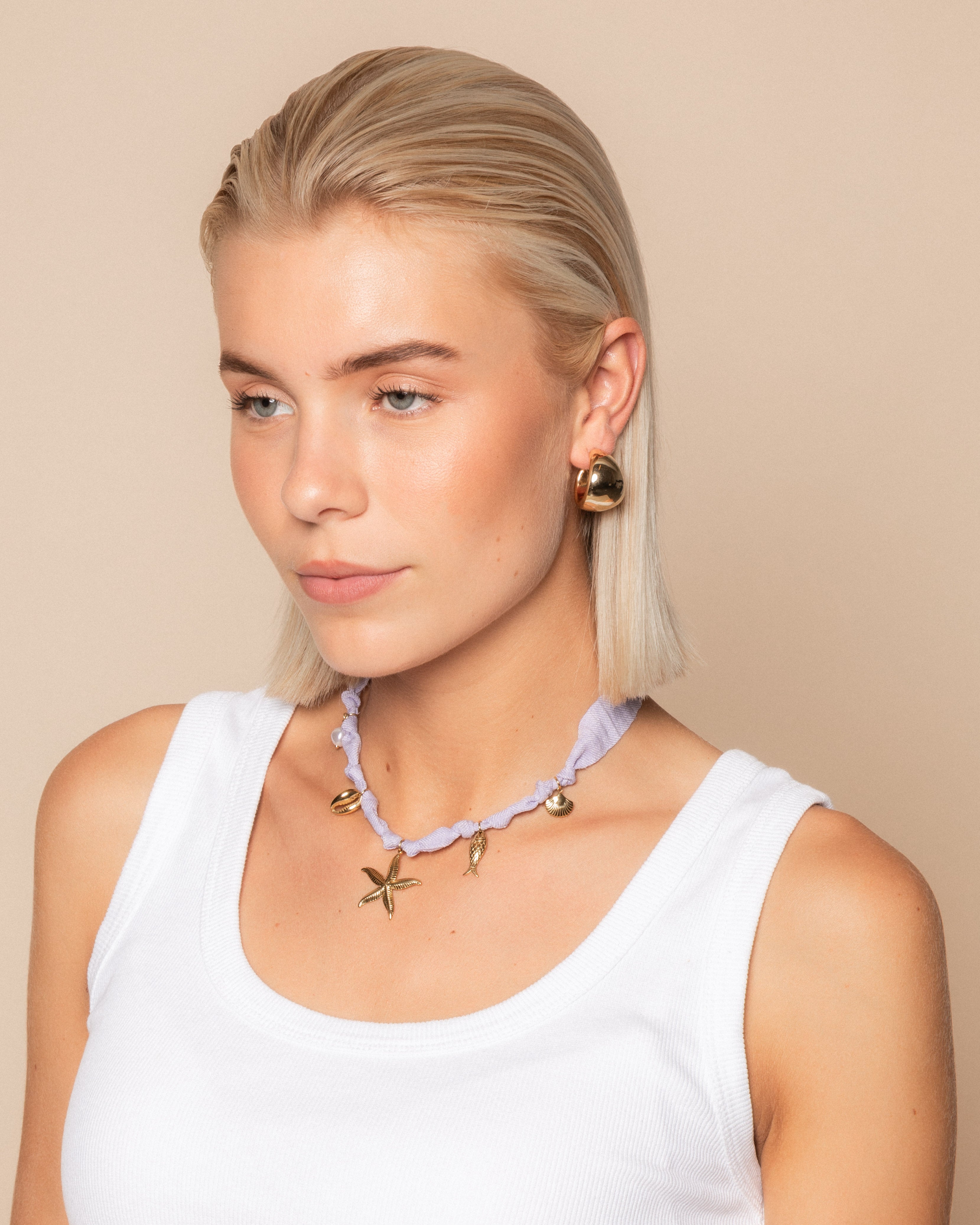 SEA CORD NECKLACE LILAC