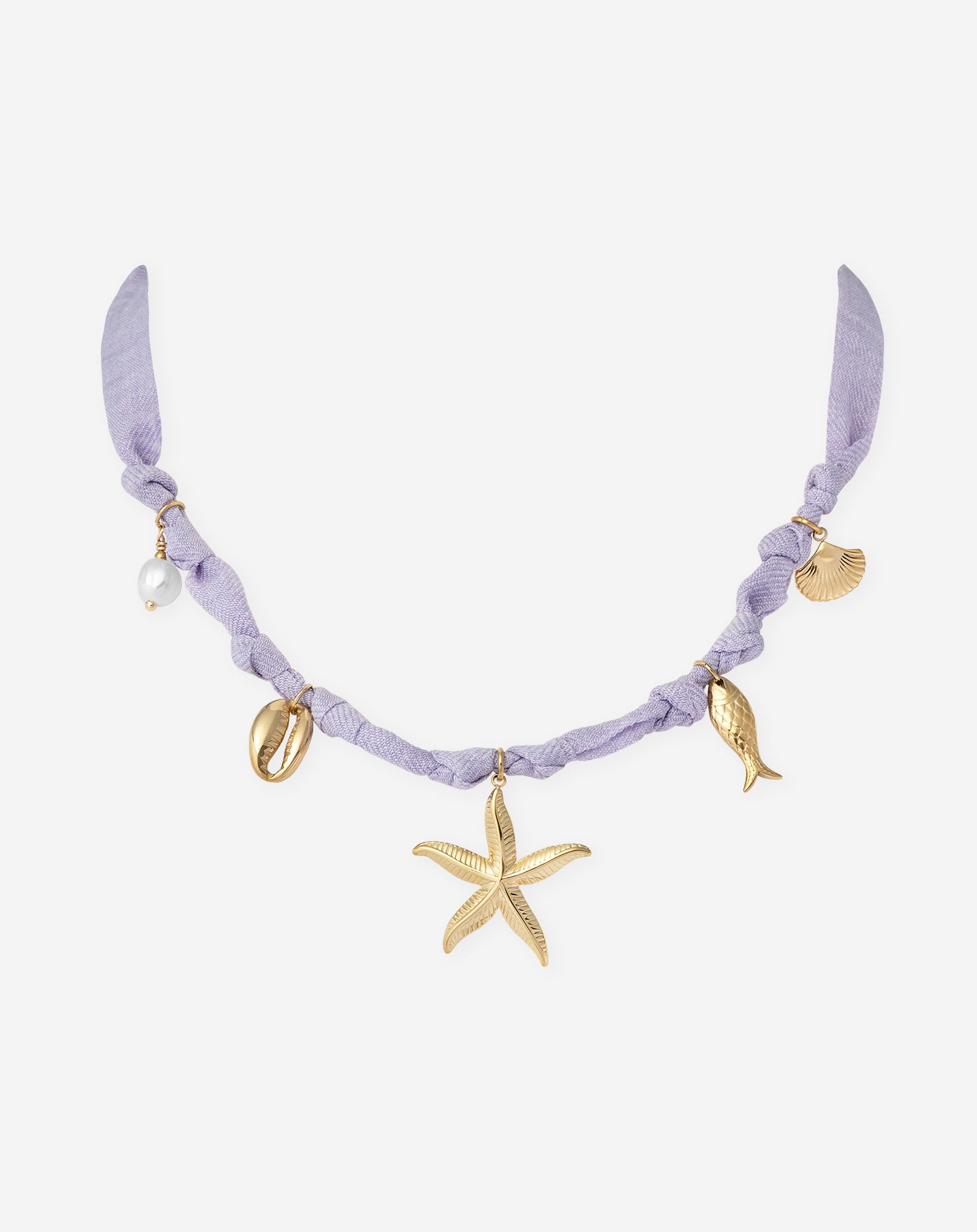 SEA CORD NECKLACE LILAC
