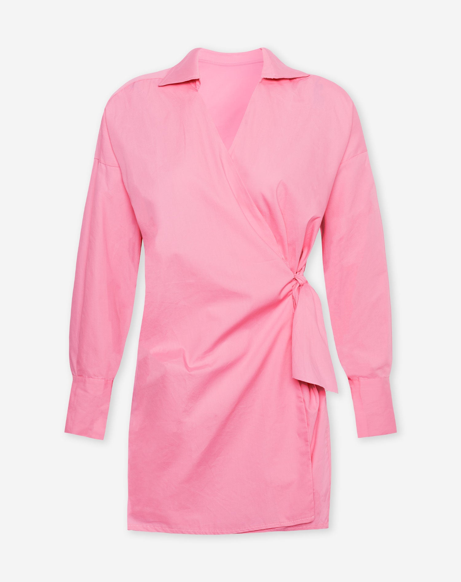JANE WRAP BLOUSE DRESS PINK