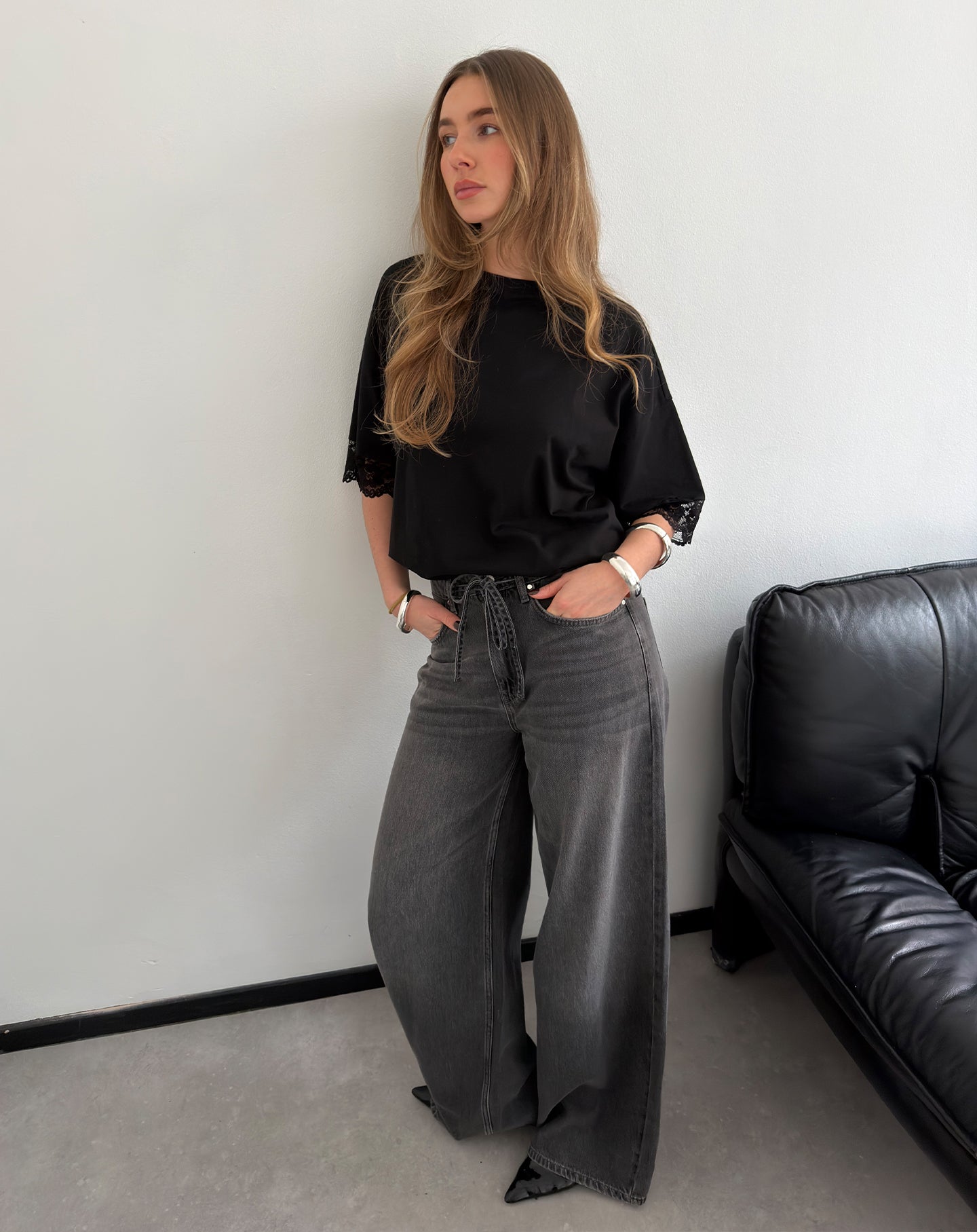 LOTTE BAGGY JEANS GRIJS