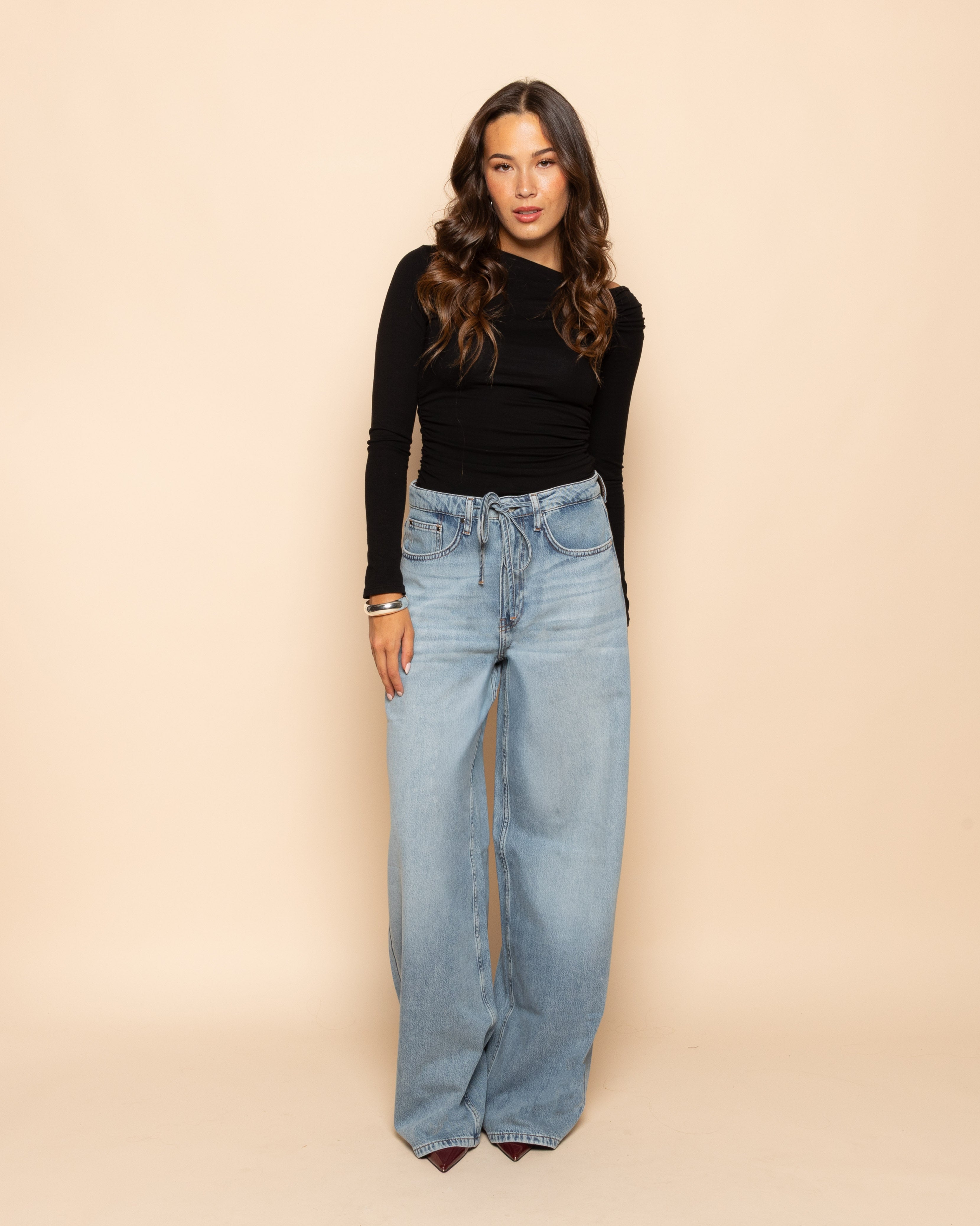 LOTTE BAGGY JEANS MID BLUE