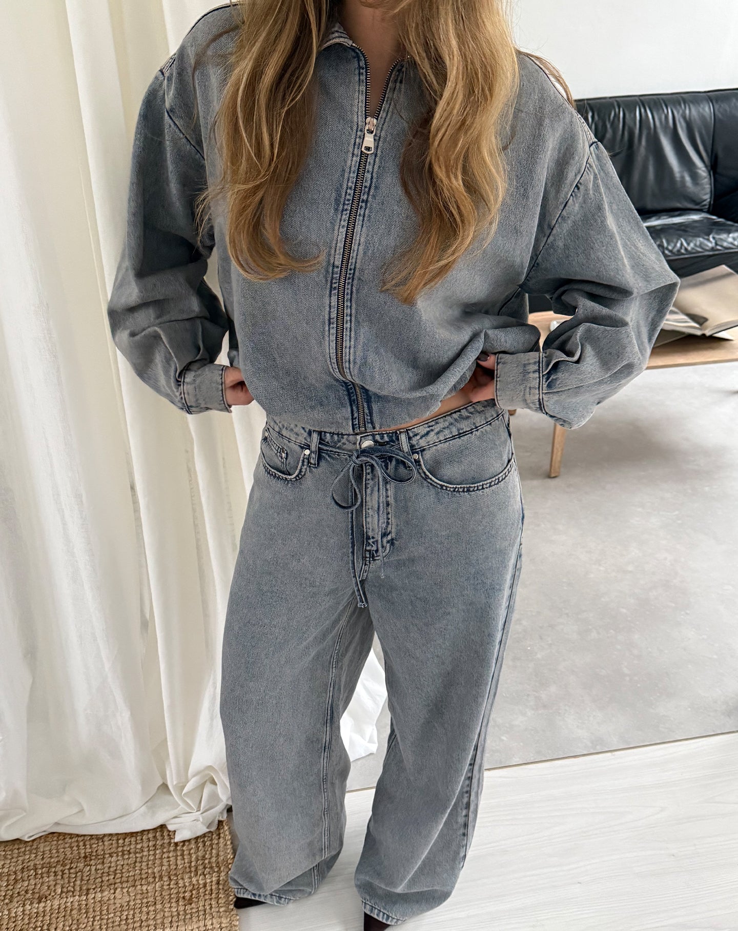 LOTTE BAGGY JEANS VINTAGE BLAUW