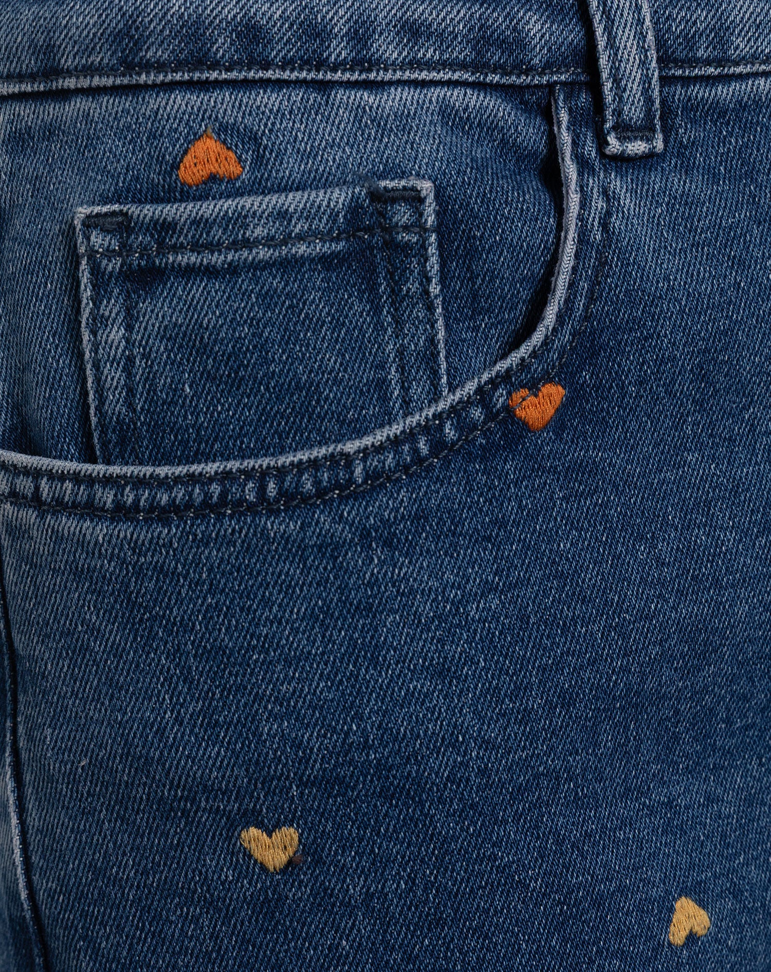 HEART MIX BOOTCUT JEANS ORANJE