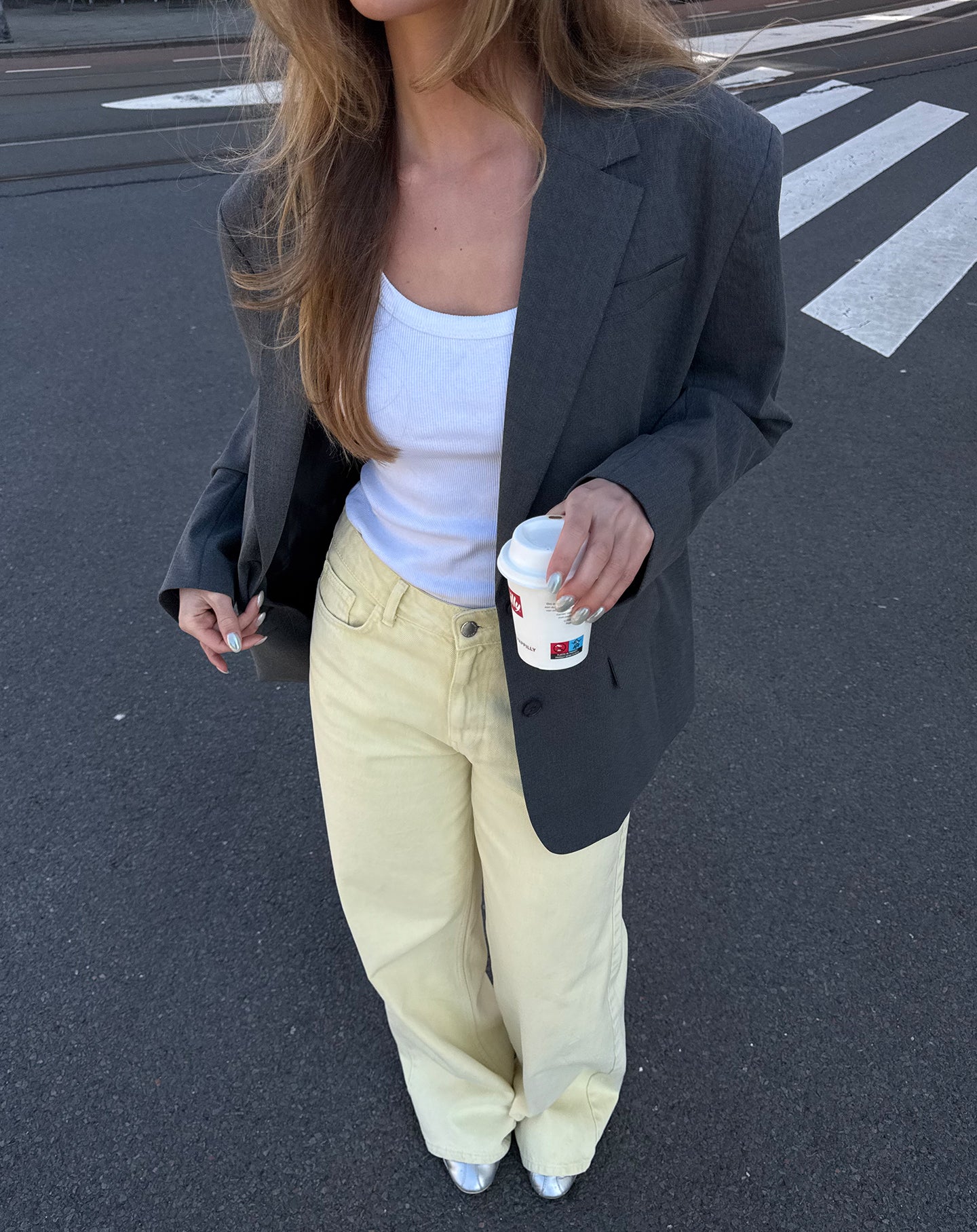 SIERRA WIDE LEG JEANS BUTTER YELLOW