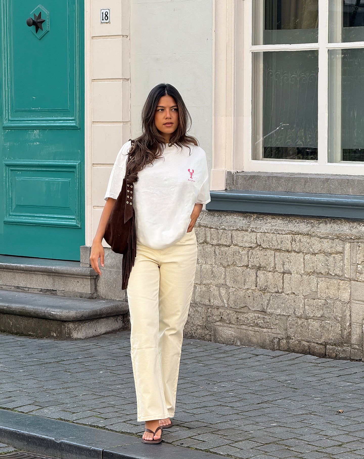 FISH MARKET OVERSIZED TEE CRÈME