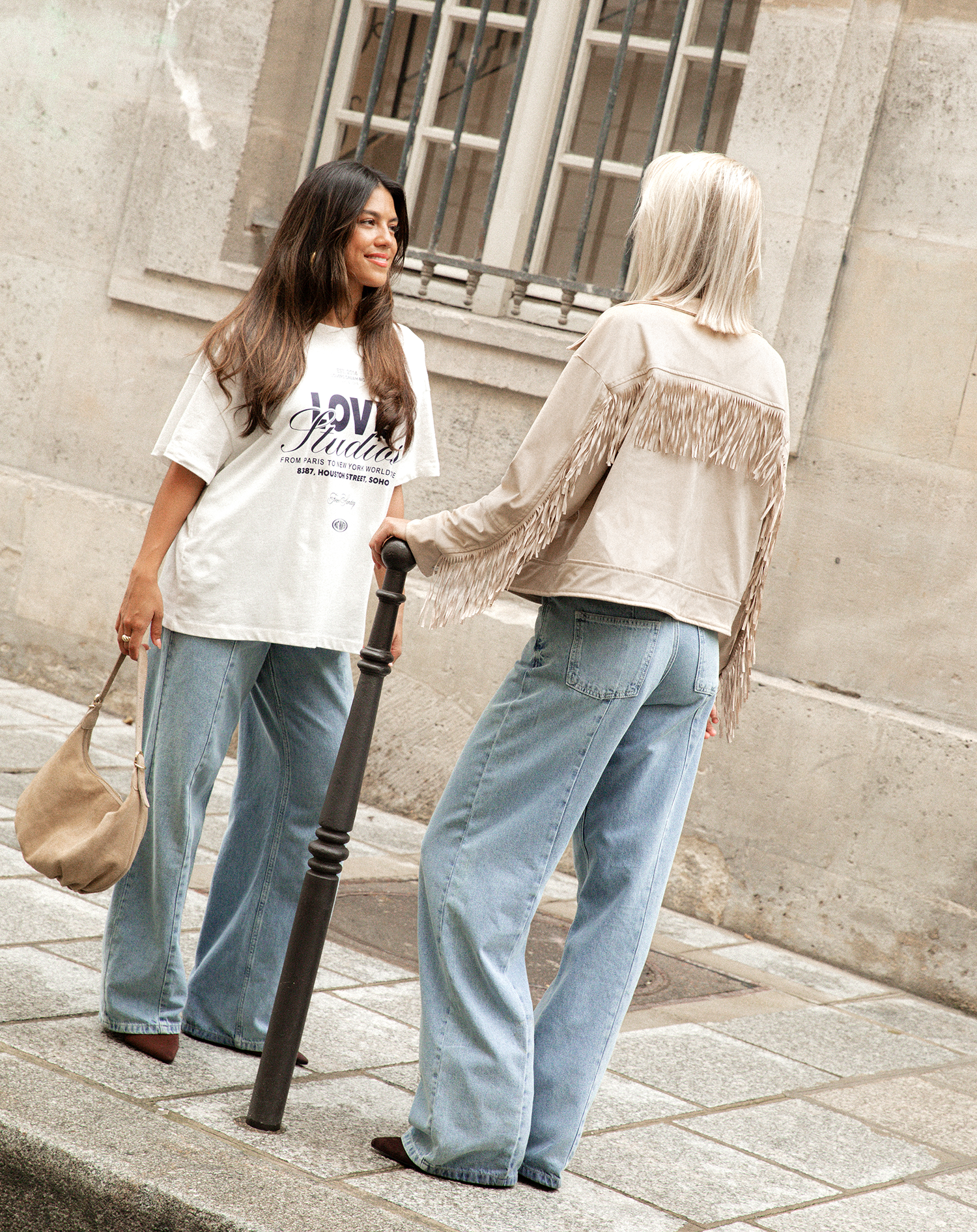 LOVE STUDIOS OVERSIZED TEE CREAM
