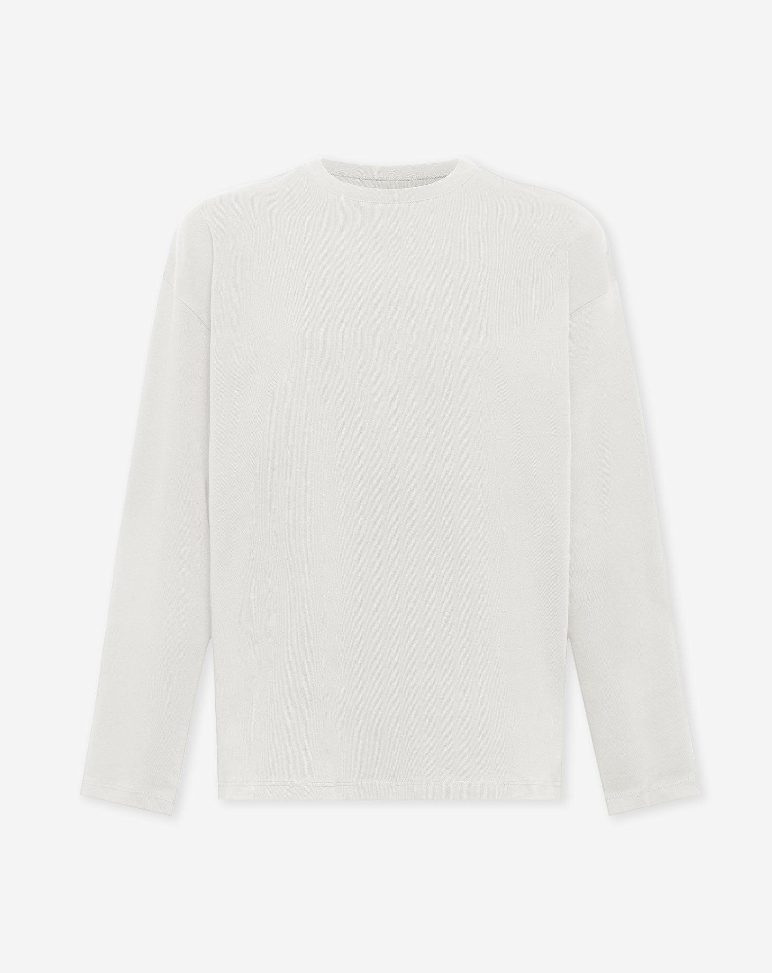 BASIC LONG SLEEVE OVERSIZED TEE CREME
