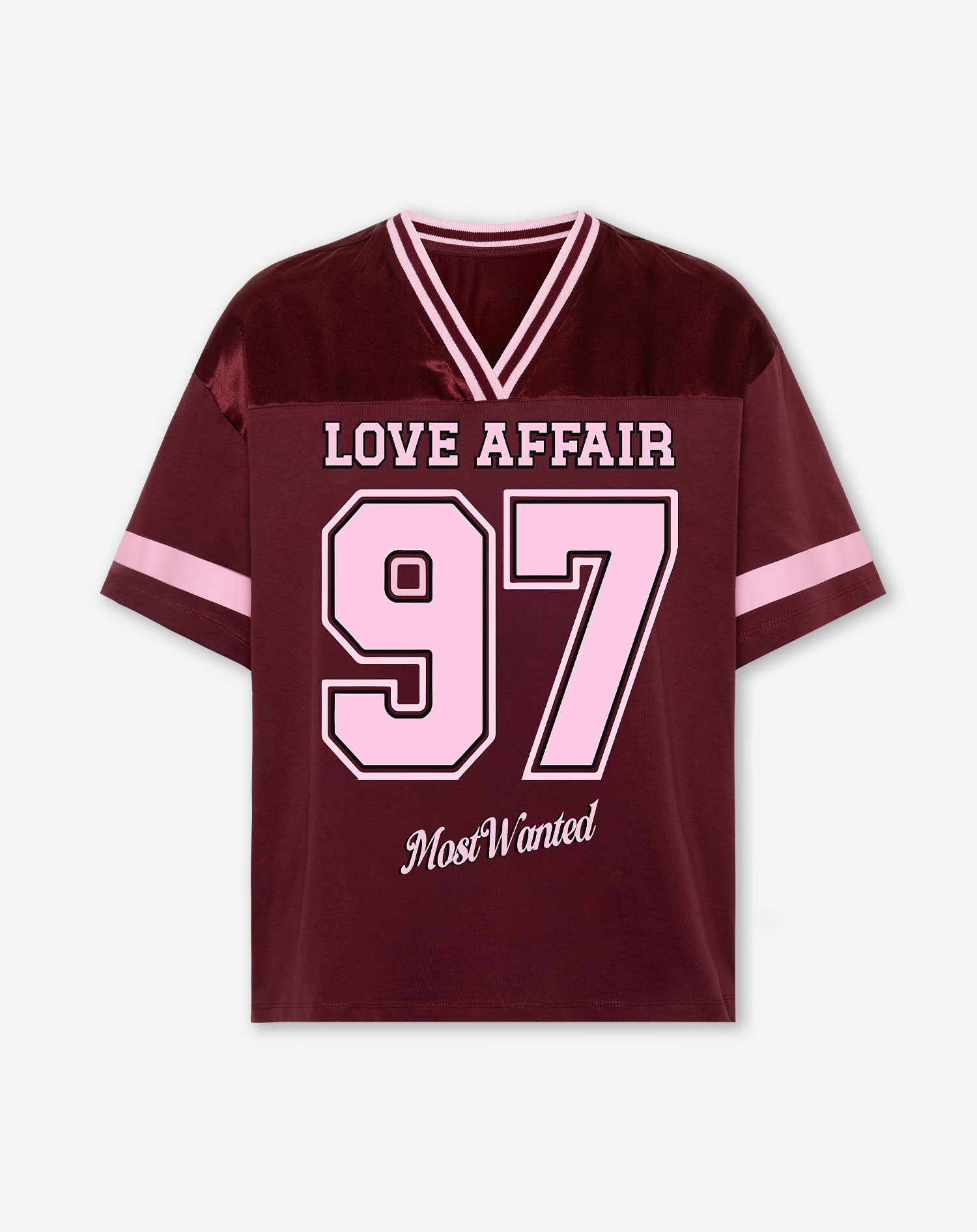 LOVE AFFAIR SPORTS TEE BURGUNDY