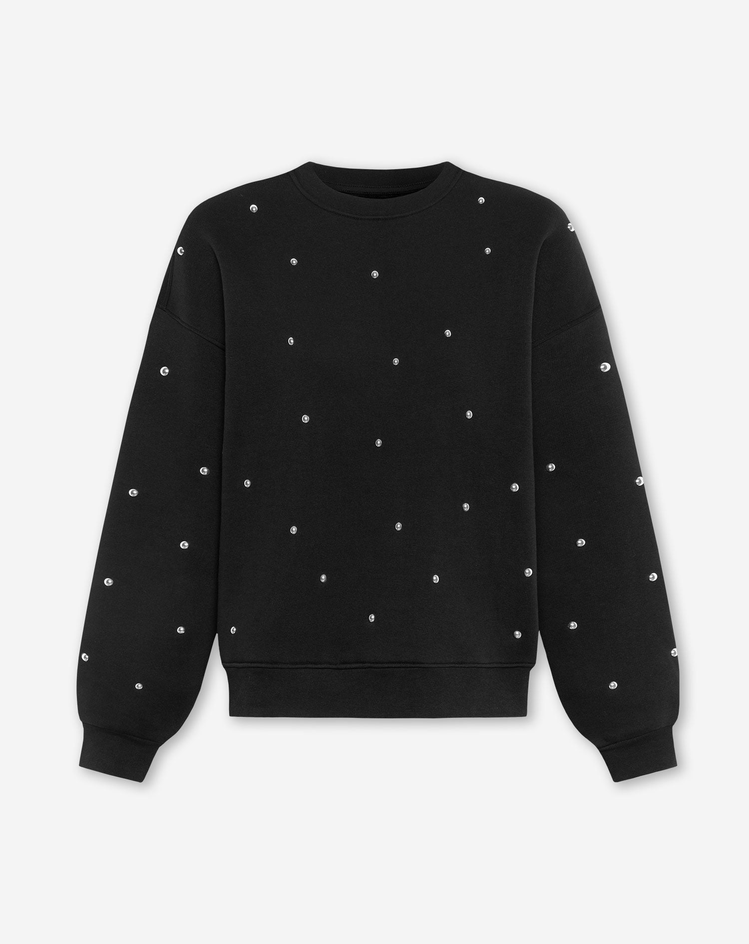 BOLD STUDS SWEATER ZWART