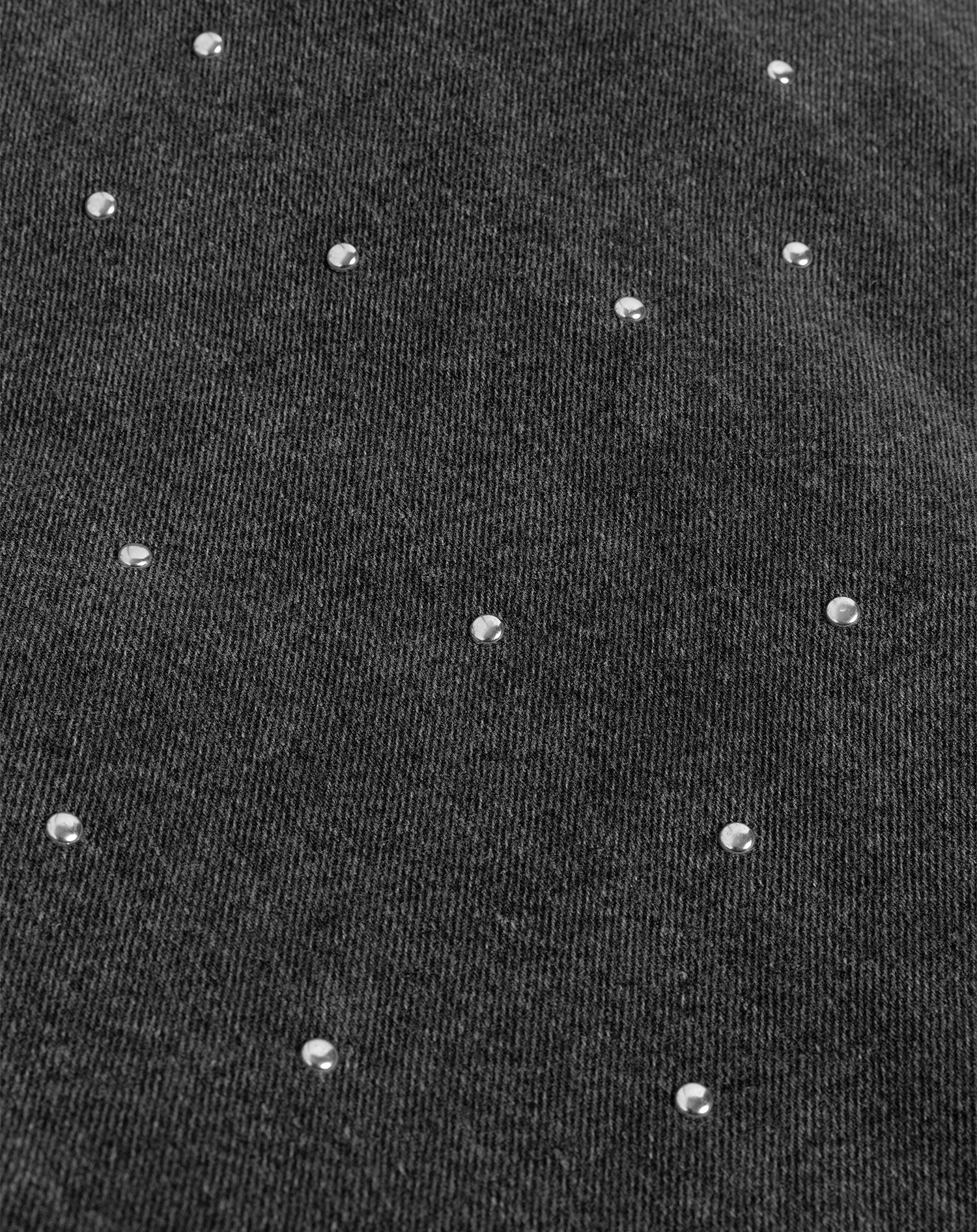 ALLOVER STUD WIDE LEG JEANS GRIJS