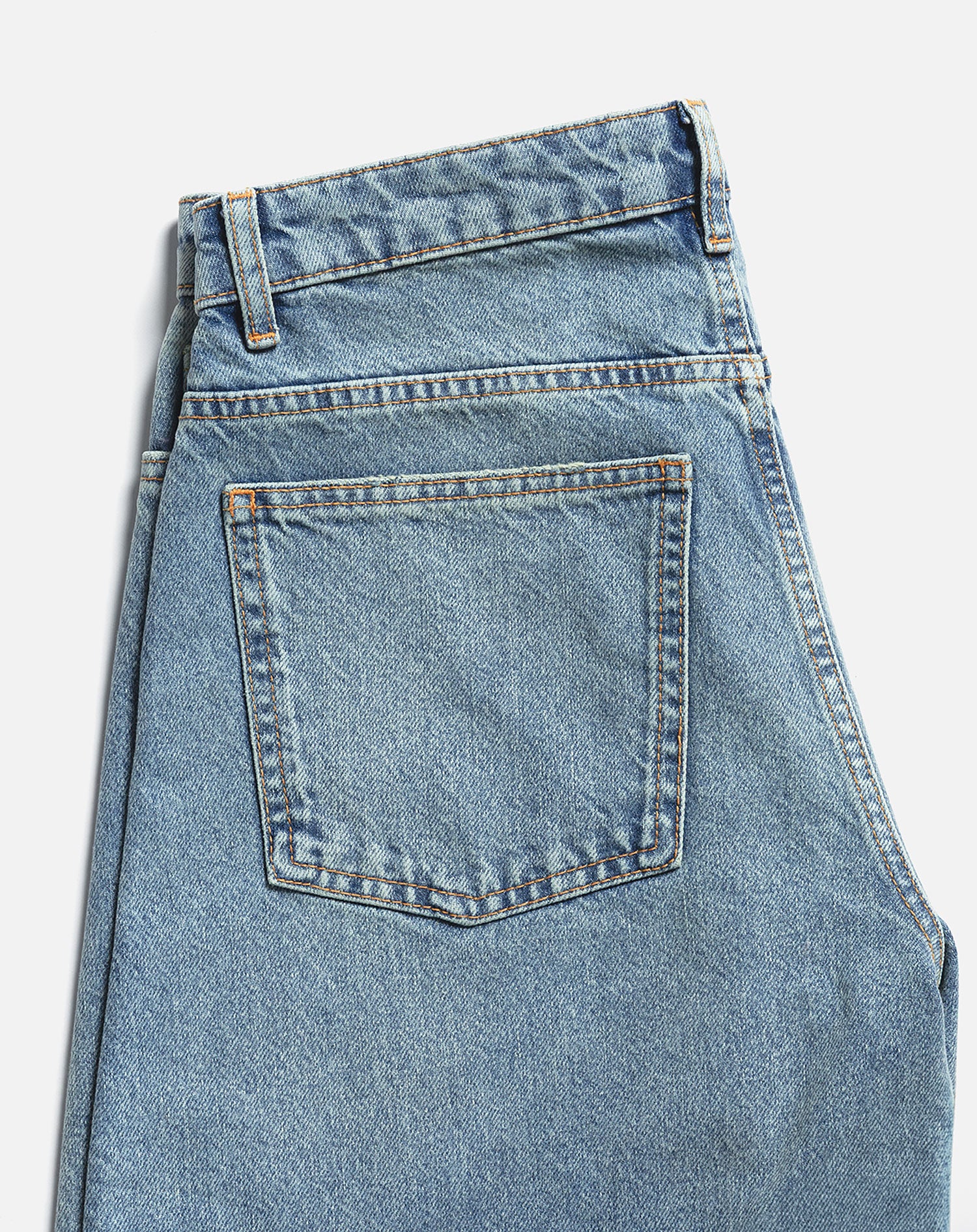 BARREL LEG JEANS BLAUW