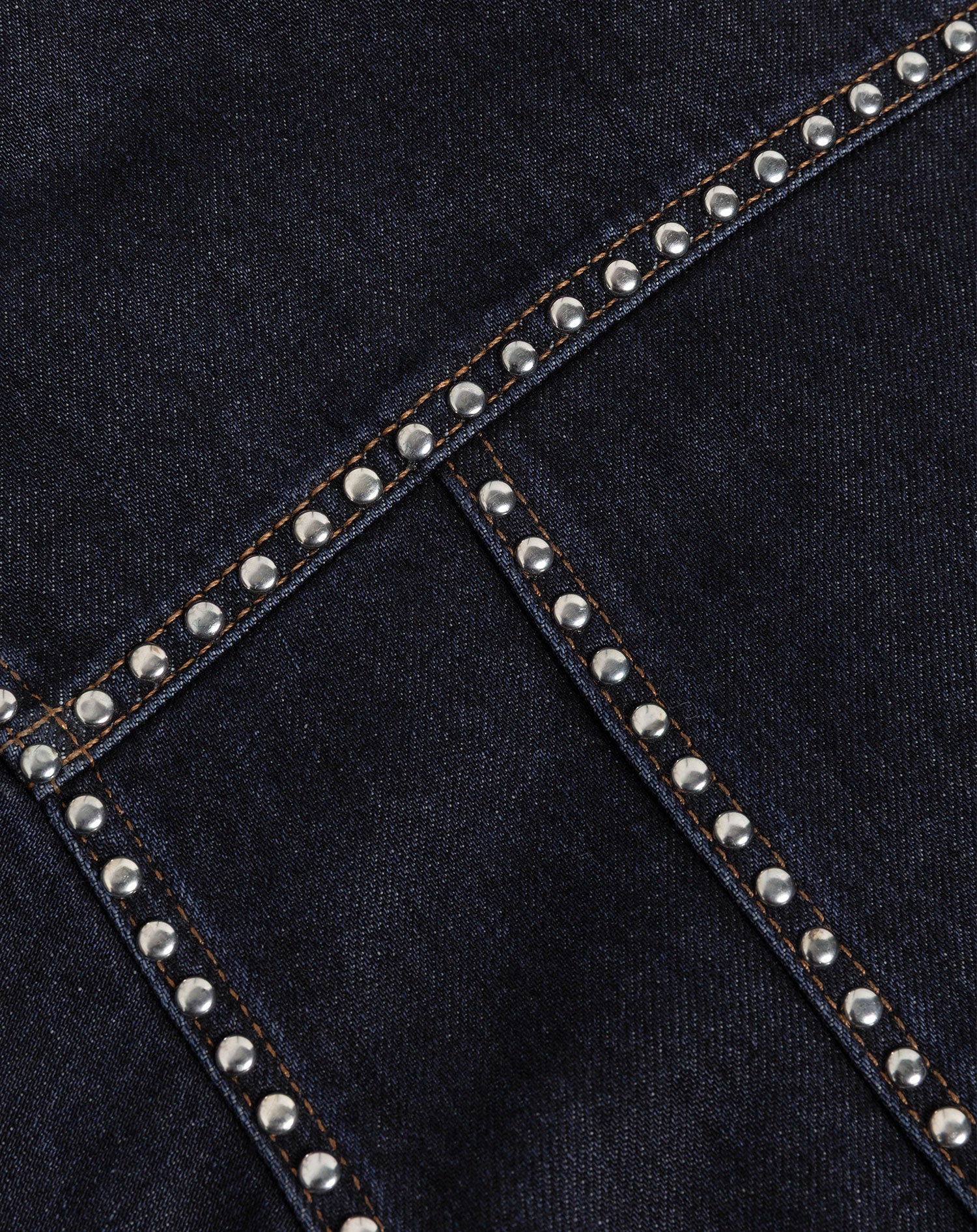 LIA STUD DENIM JACKET RIGID BLUE