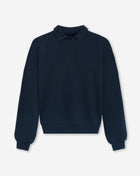 POLO SWEATER MARINEBLAUW