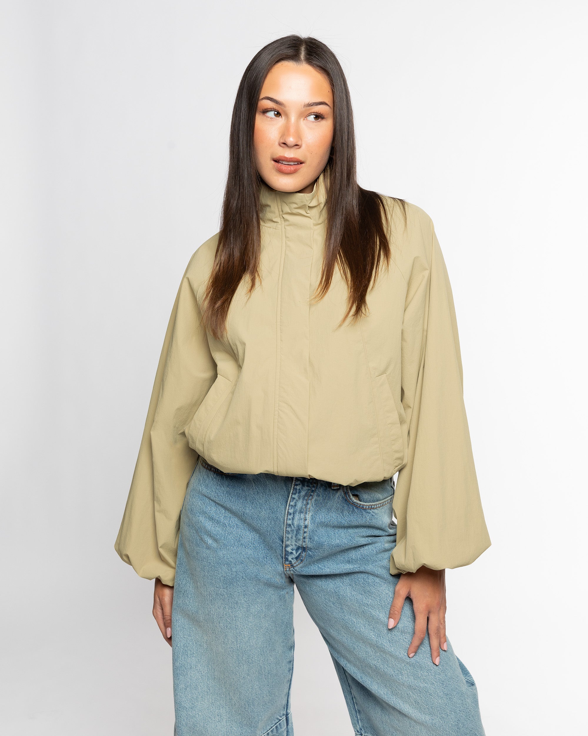 BRUNA TRACK JACKET BEIGE