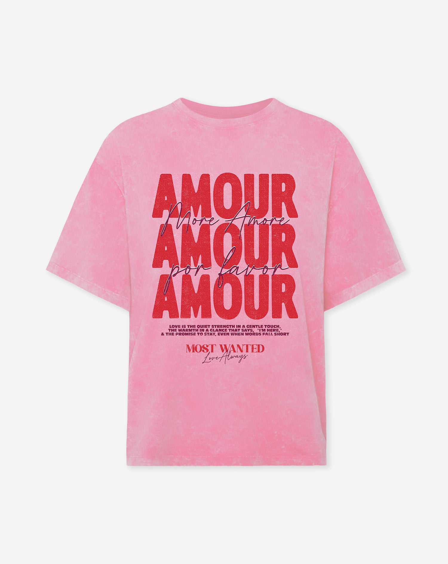 MORE AMOUR OVERSIZED TEE ACID ROZE