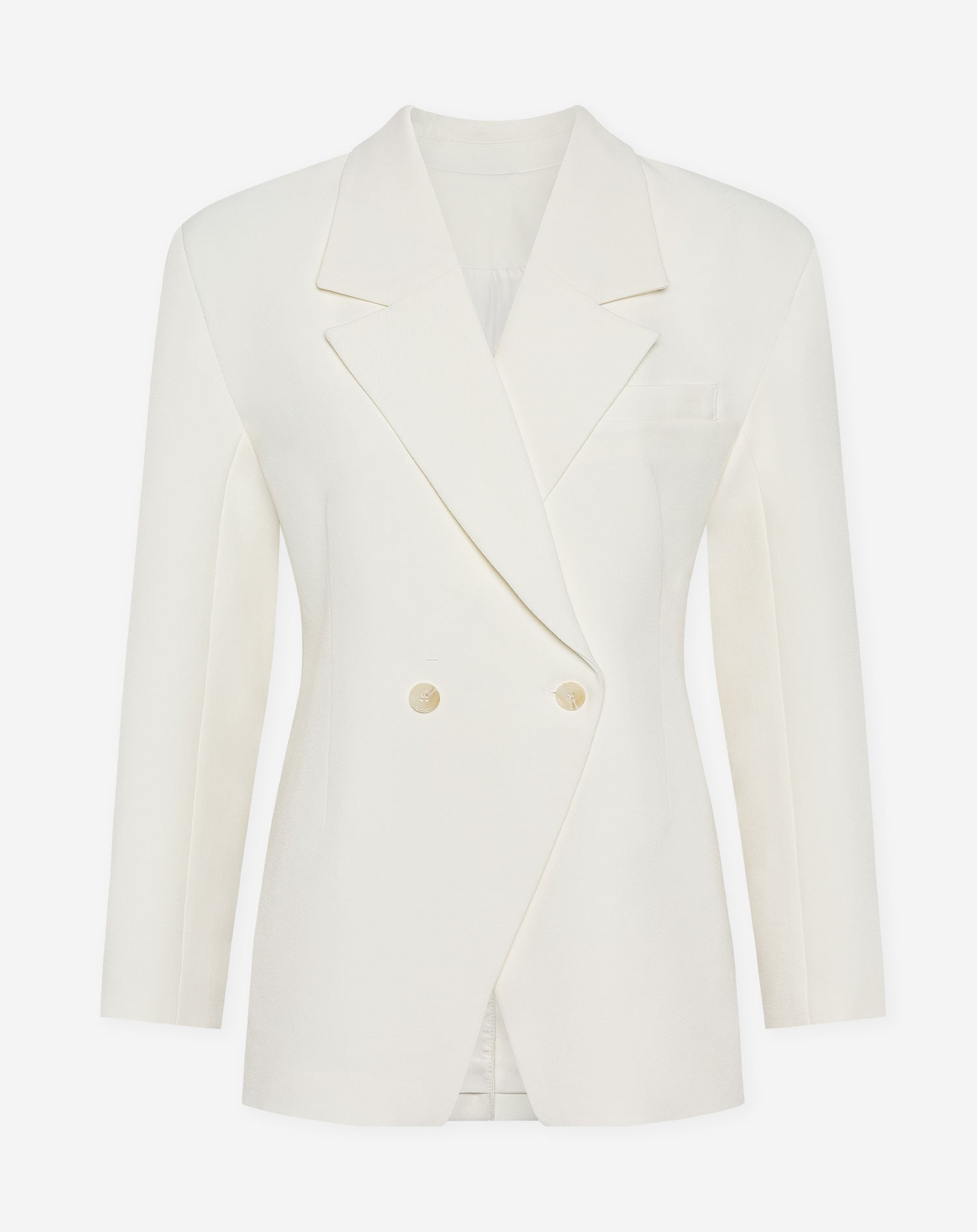 LORNA OVERSIZED CINCHED BLAZER CRÈME