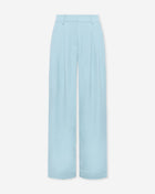 LORNA PLEATED WIDE LEG PANTALON BLAUW