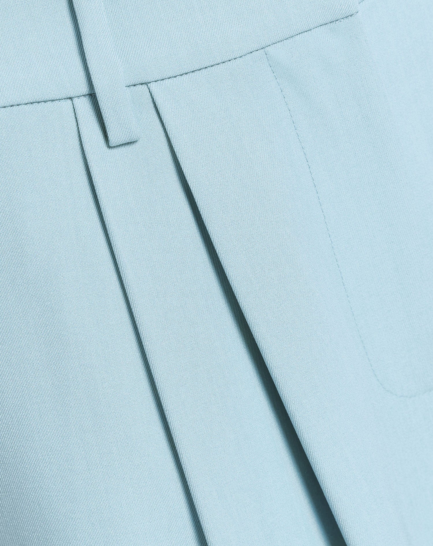 LORNA PLEATED WIDE LEG PANTALON BLAUW