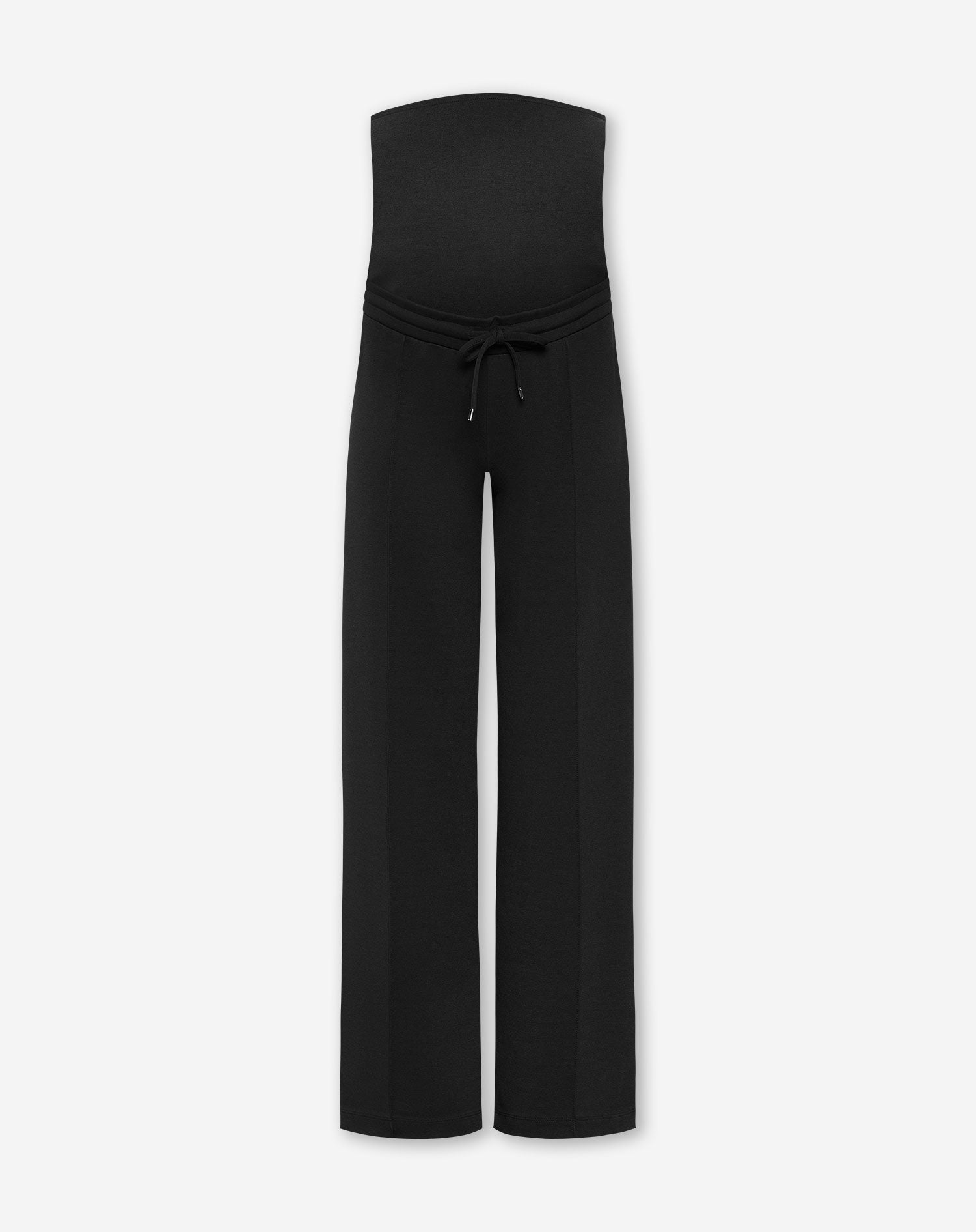 SCUBA PINTUCK PANTS MATERNITY PETITE ZWART