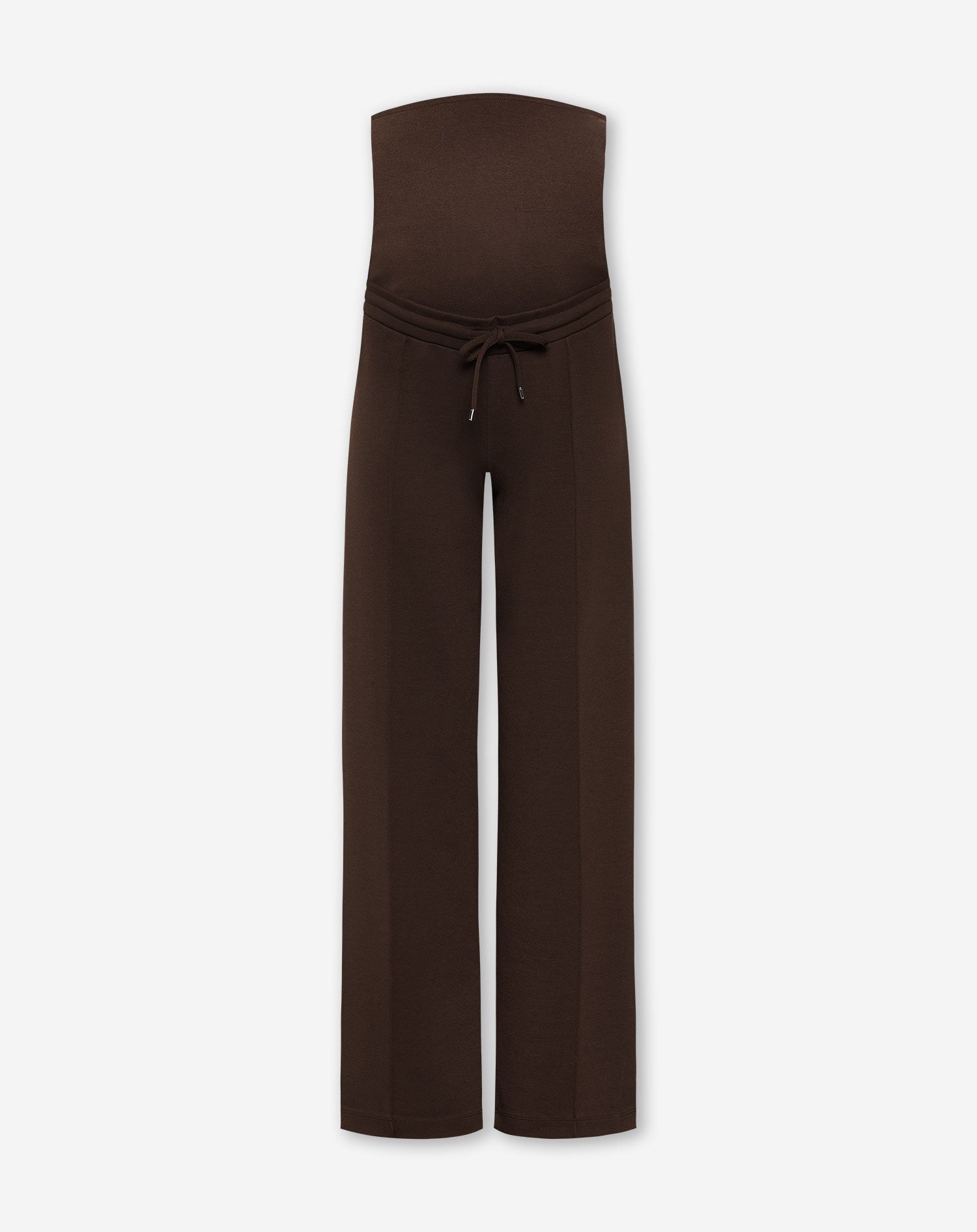 SCUBA PINTUCK PANTS MATERNITY TALL BRUIN