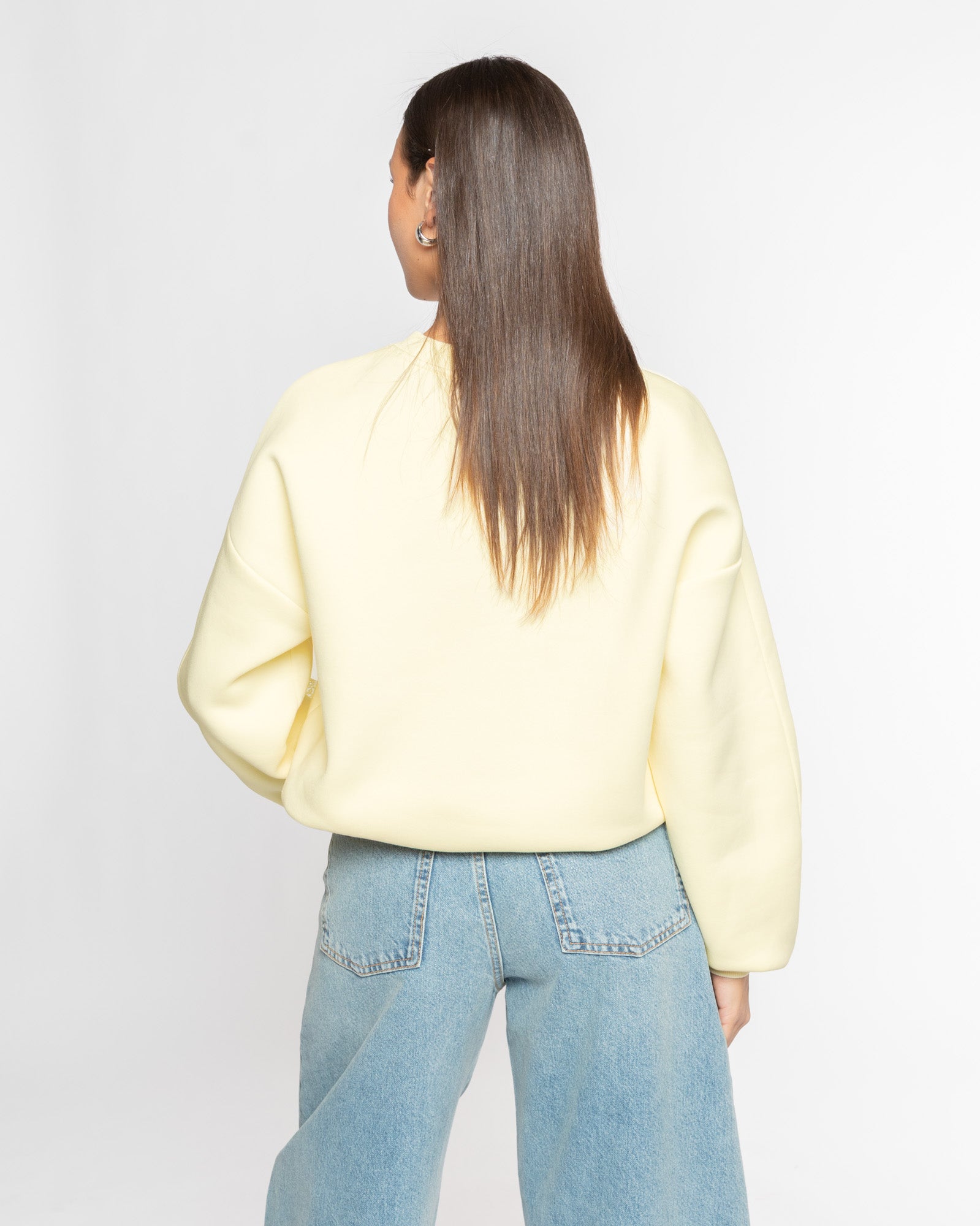LACE TAPE SWEATER BUTTER YELLOW