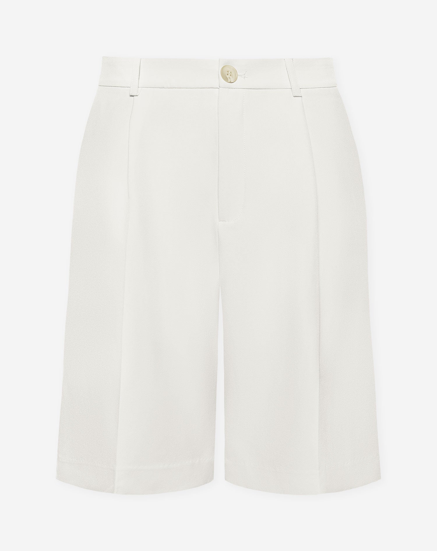 LYA PLEATED LONG BERMUDA CRÈME