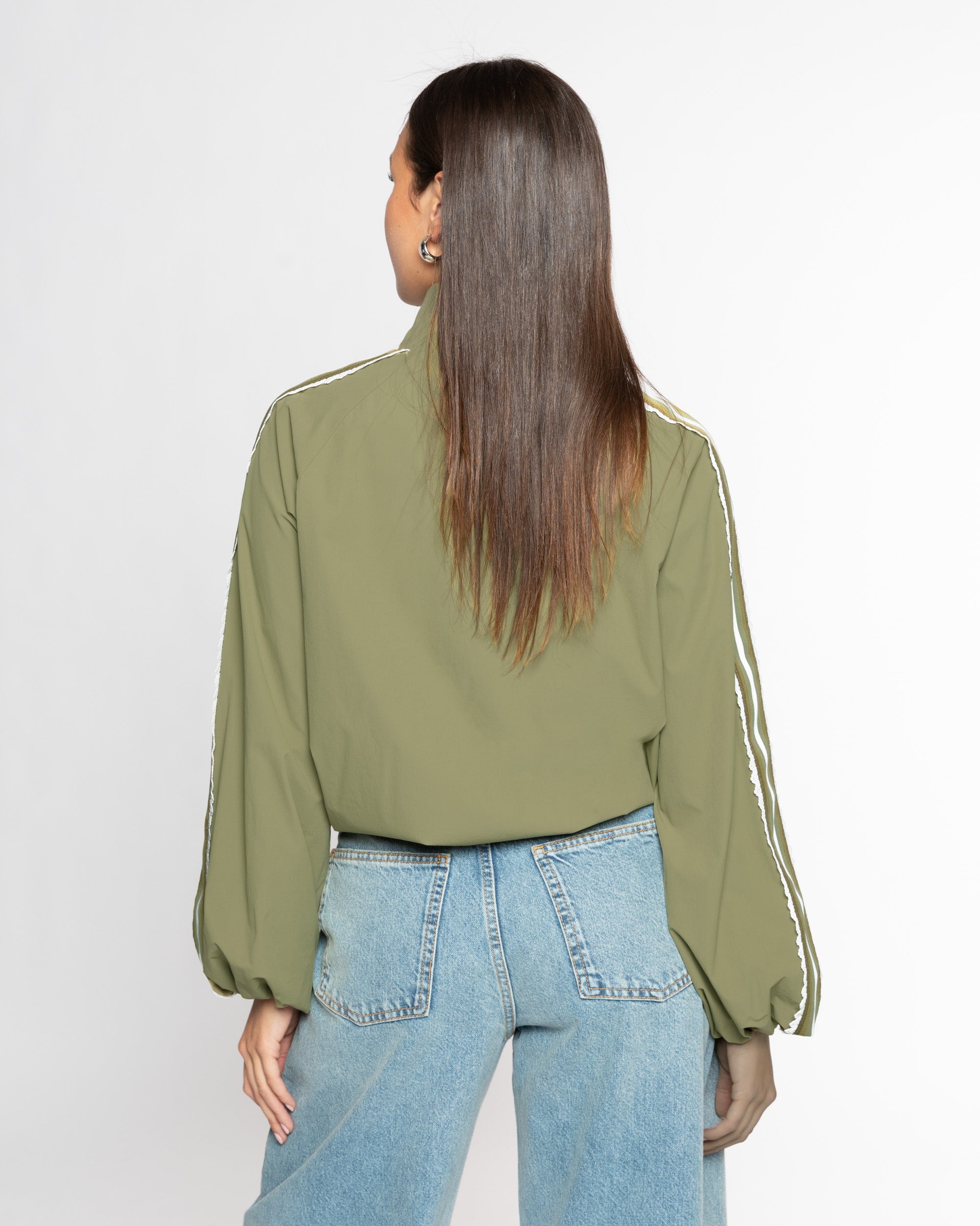 BEX TRACK JACKET OLIJFGROEN