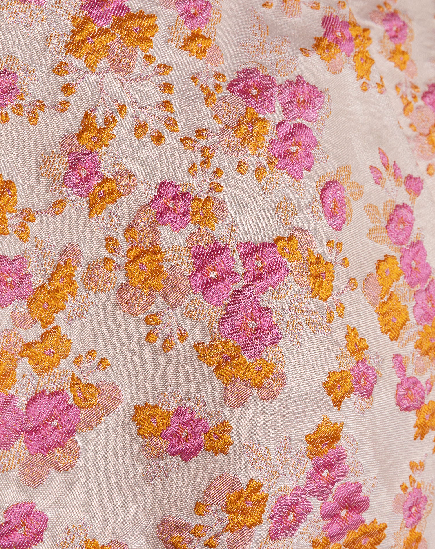 FLOWER JACQUARD SHORTS ORANGE /PINK