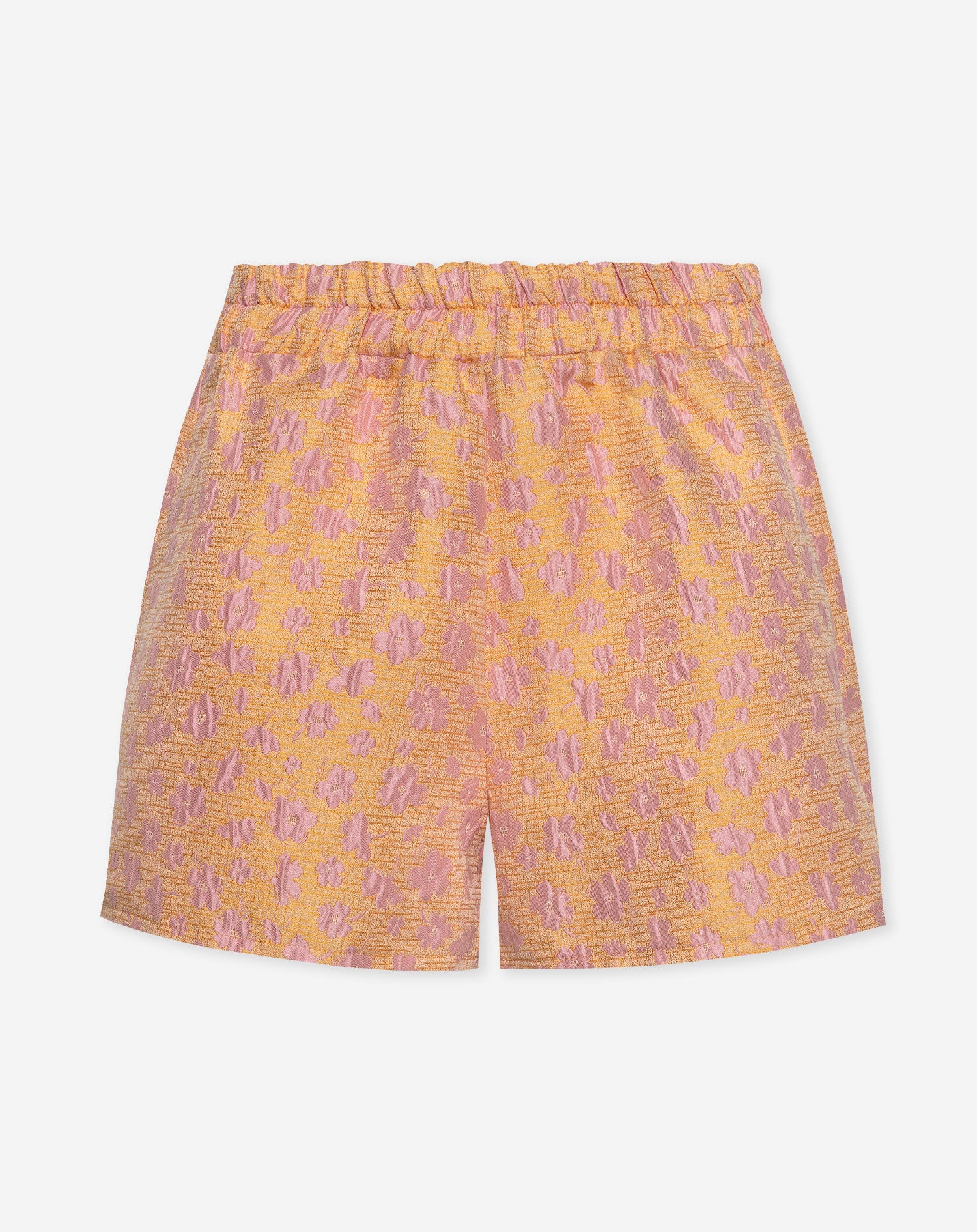 BRYCE FLOWER JACQUARD SHORTS ORANGE /PINK