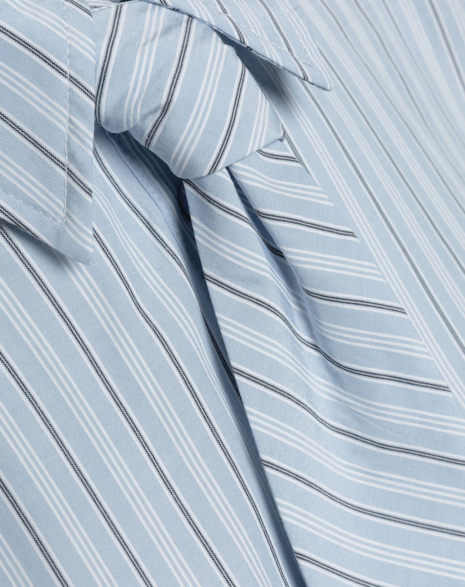 NELA OVERSIZED TIE BLOUSE BLAUW STRIPE