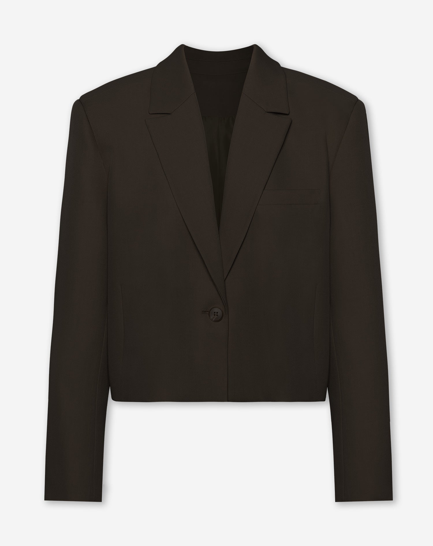 LORNA CROPPED BLAZER BRUIN