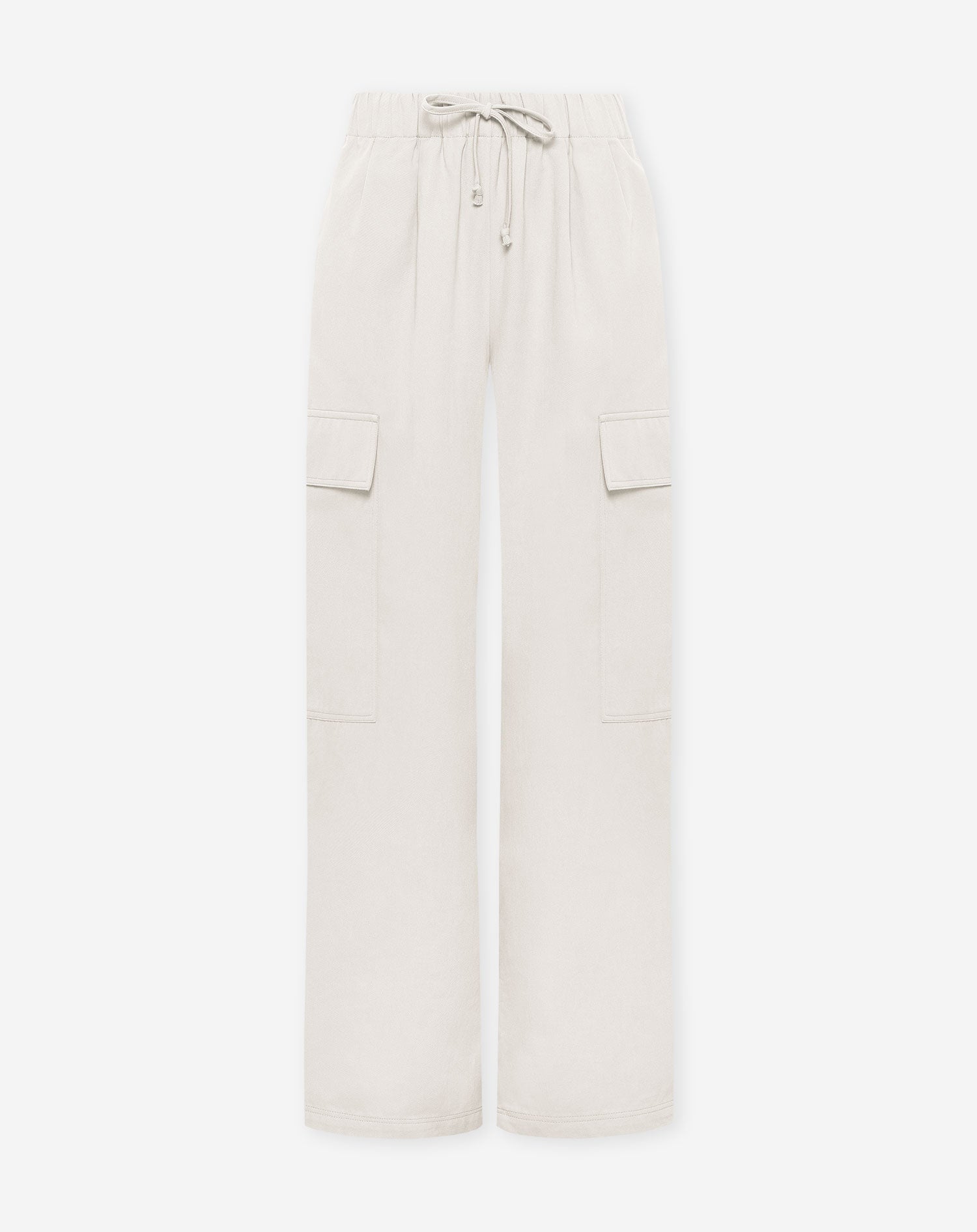 GIA WIDE LEG CARGO PANTS CRÈME