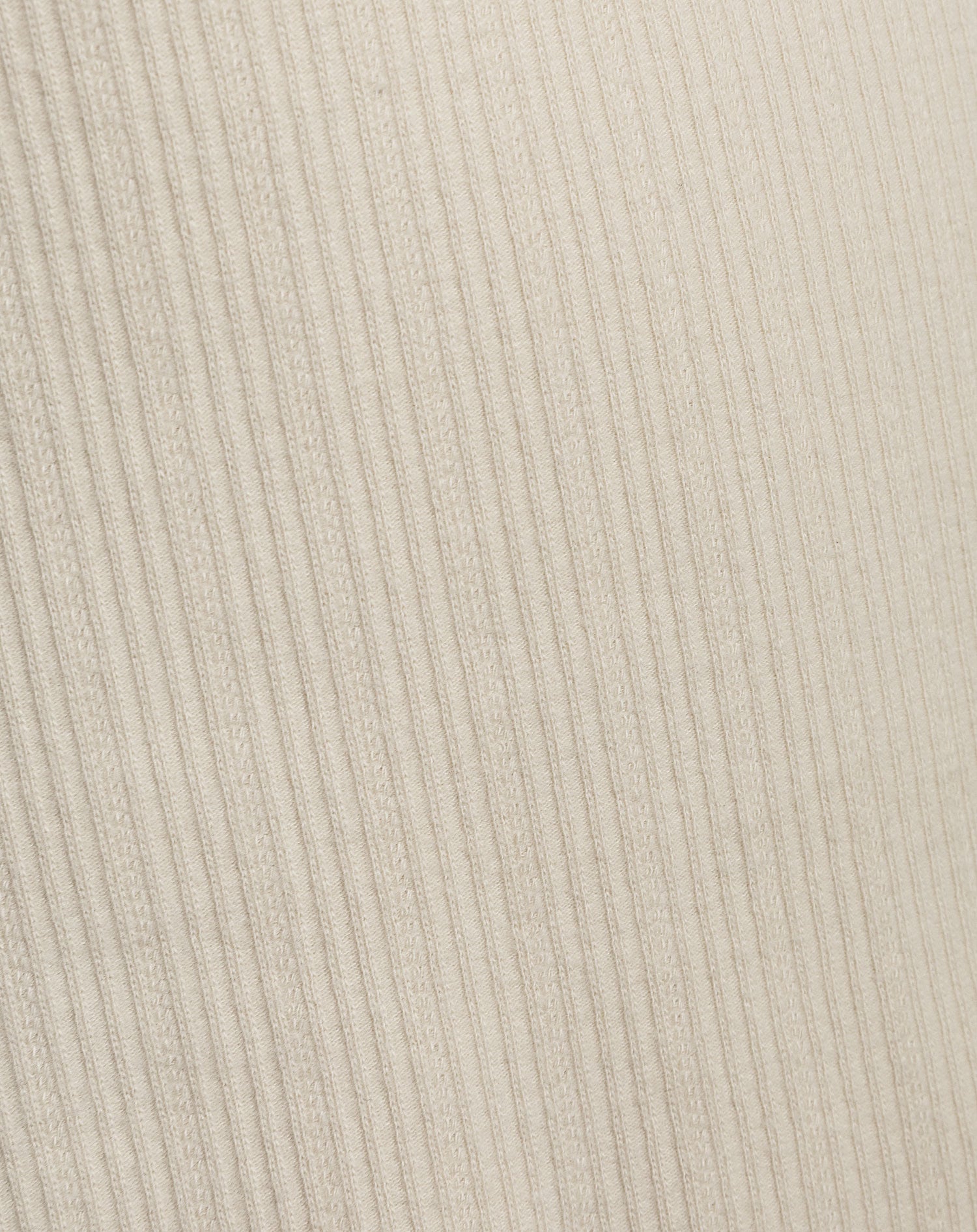RIB LACE TAPE SINGLET BEIGE
