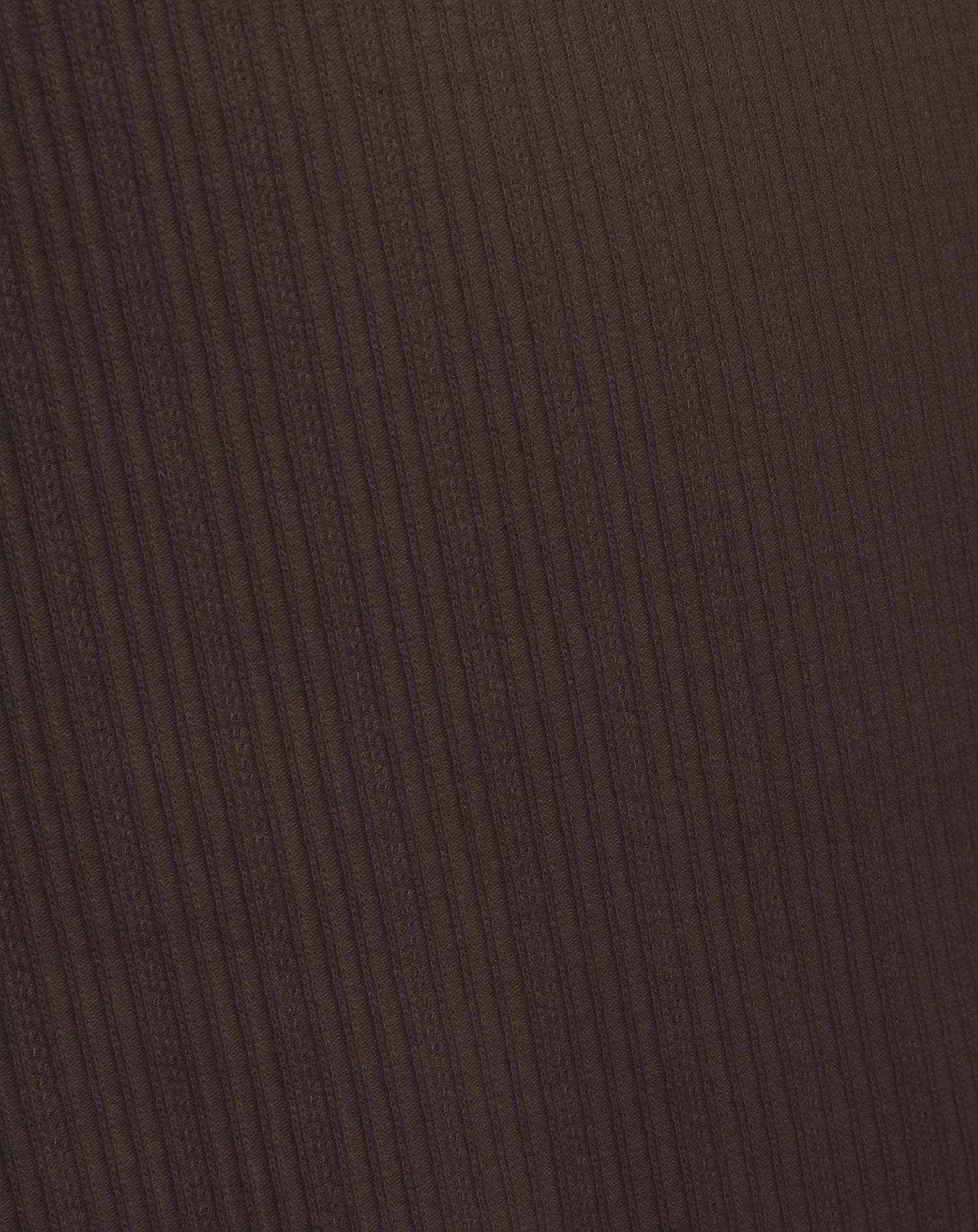 RIB LACE TAPE SINGLET DONKERBRUIN