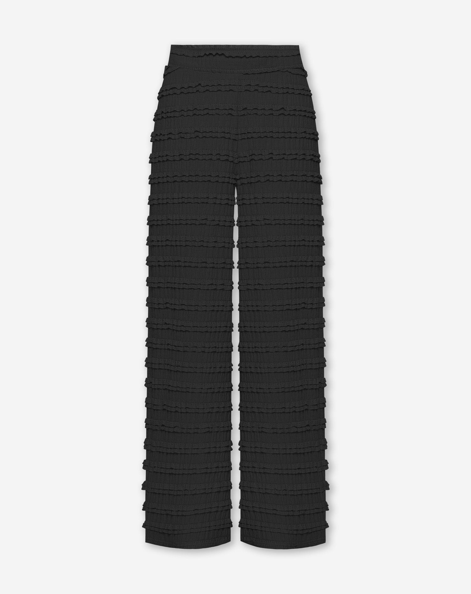 MICKY RUFFLE PANTS ZWART