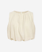 MIKA BUBBLE HEM TOP CRÈME