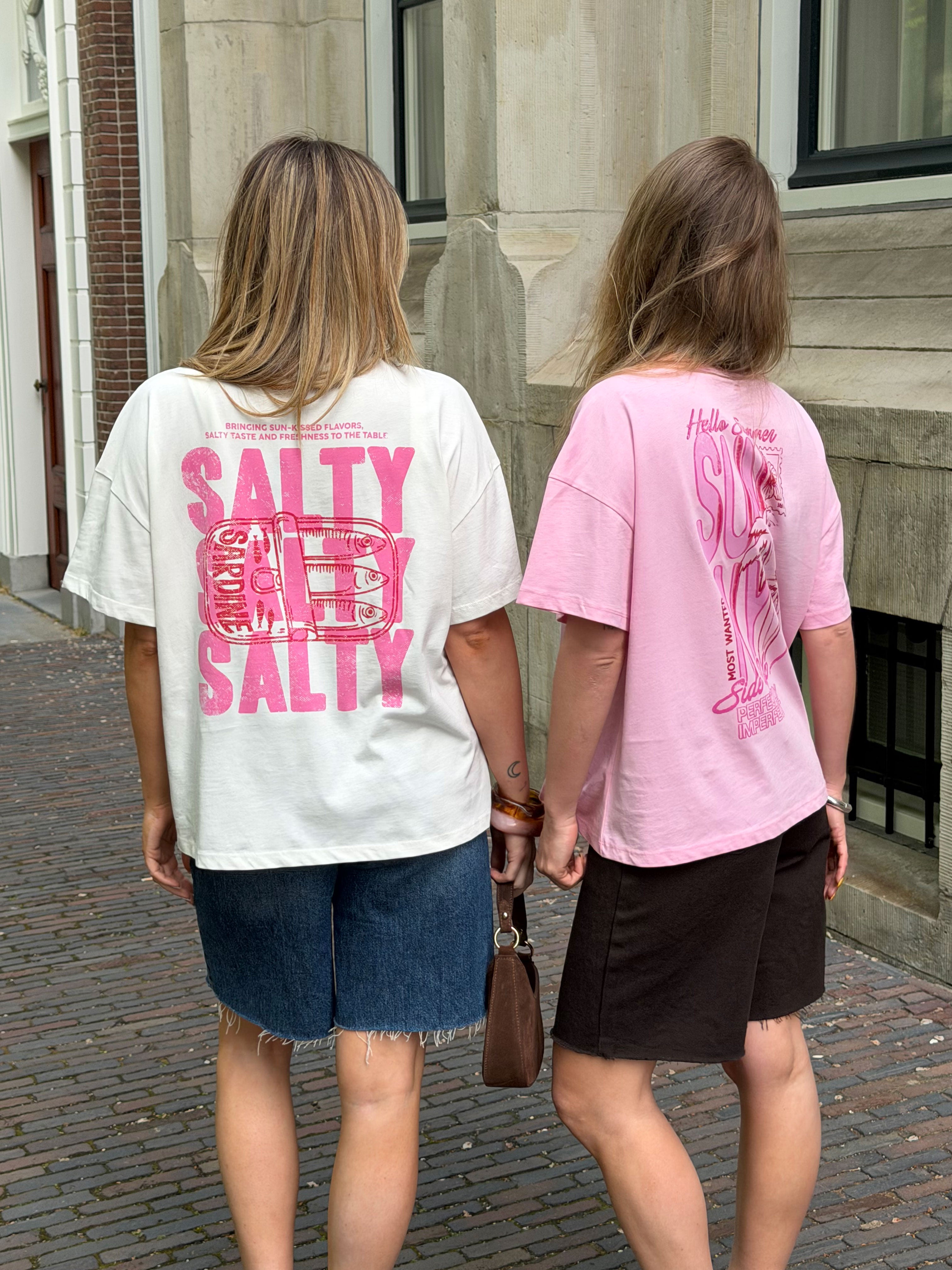 SALTY OVERSIZED TEE CRÈME