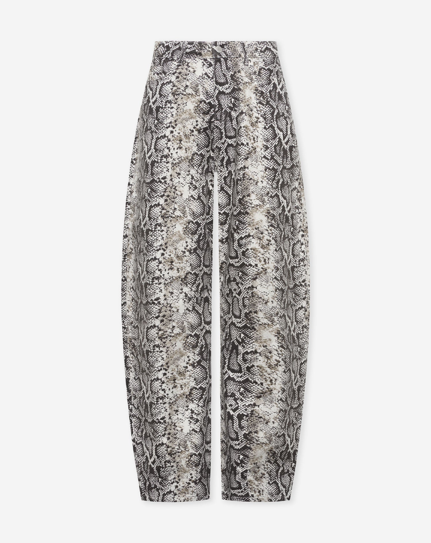SNAKE BARREL LEG JEANS CRÈME