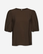 LUX PUFF SLEEVE TOP BRUIN