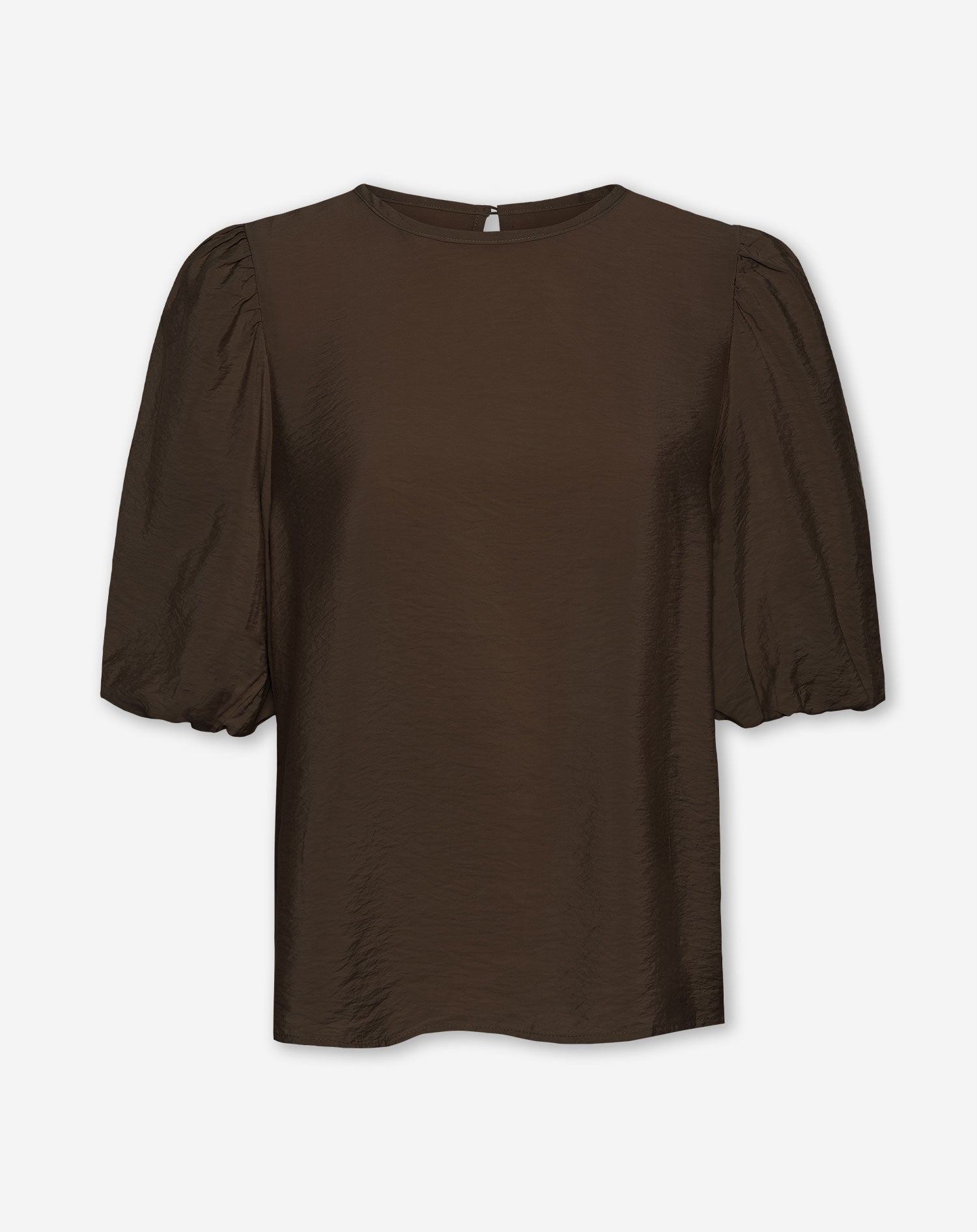 LUX PUFF SLEEVE TOP BRUIN