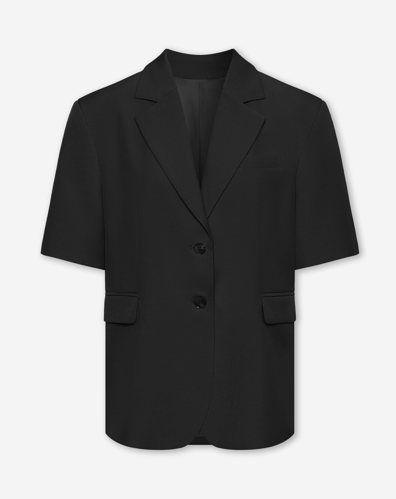 STEVIE SHORT SLEEVE BLAZER ZWART