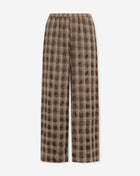 BECKA WIDE LEG PANTS BRUIN CHECK