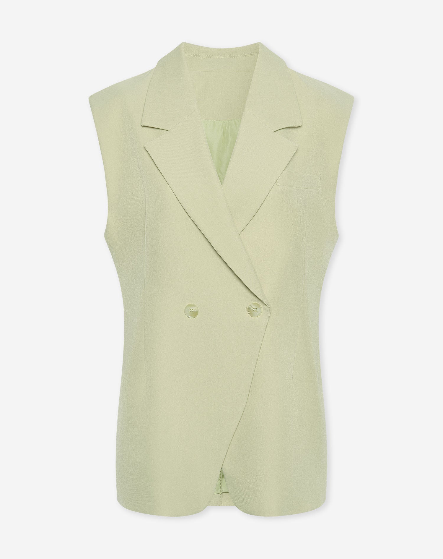LORNA SLEEVELESS BLAZER PISTACHE