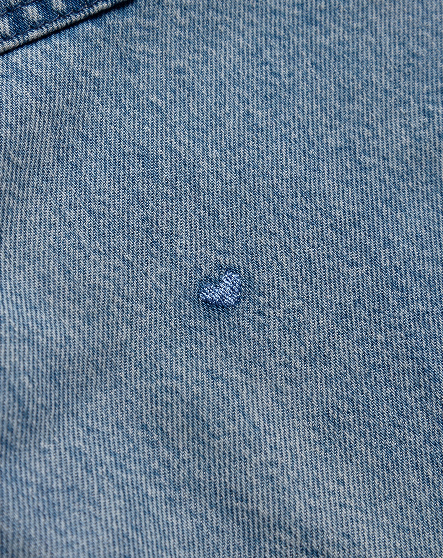 HEART CORD DENIM SHORT MATERNITY BLAUW