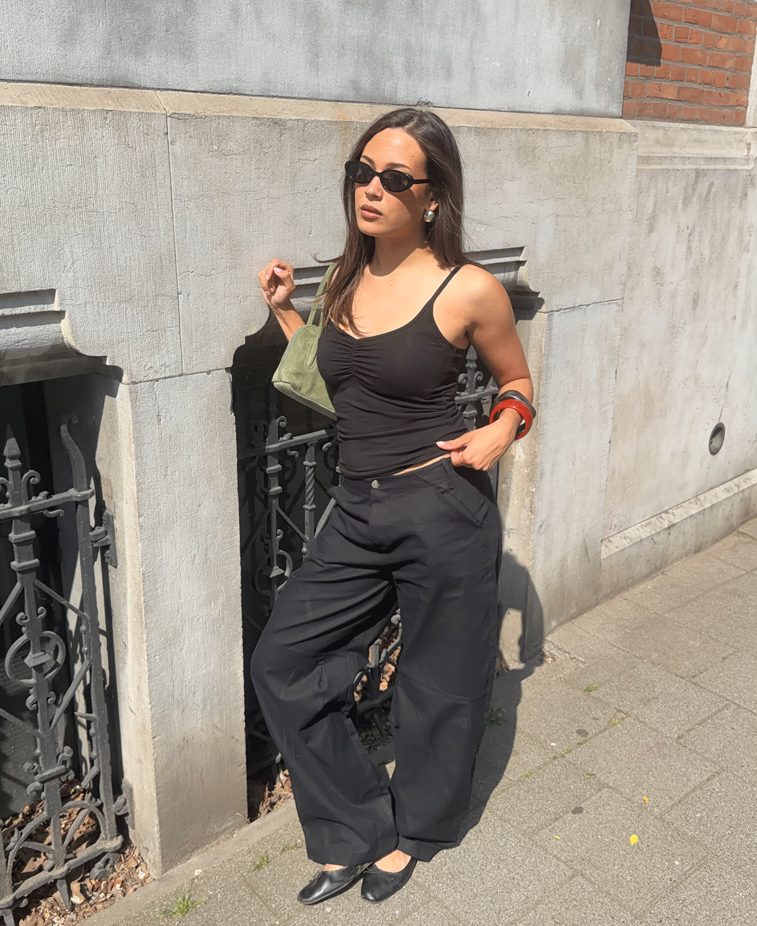 BASIC GATHERING SINGLET ZWART