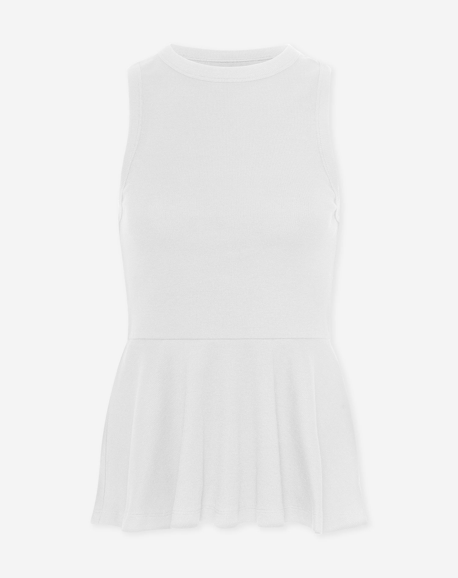 PEPLUM SINGLET CRÈME