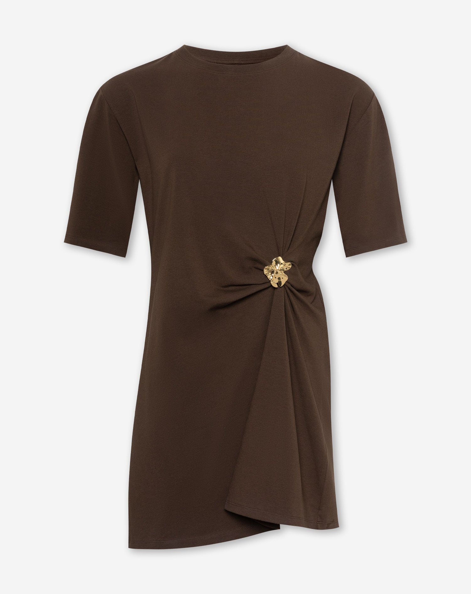 BROCHE TEE DRESS BRUIN