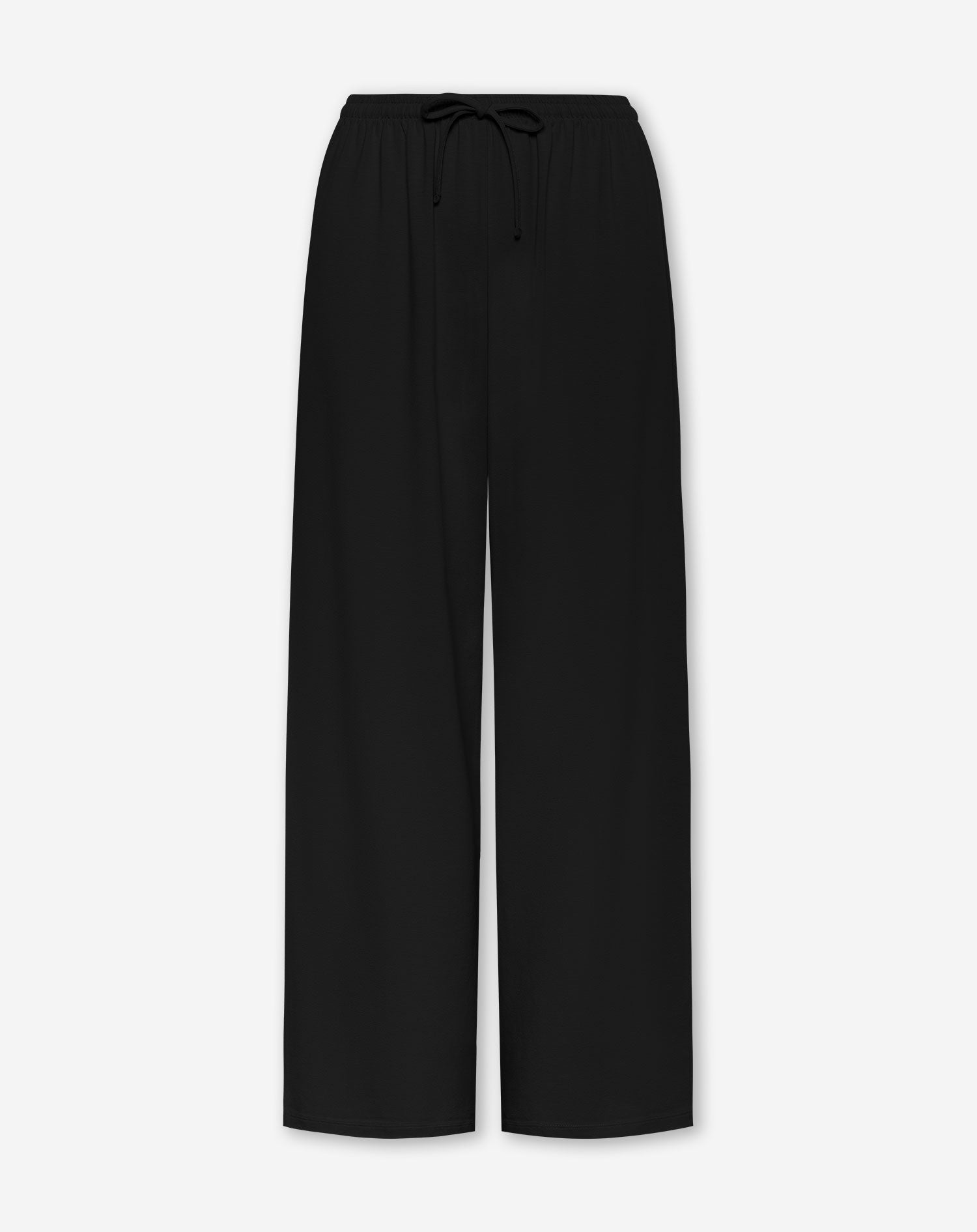 WIDE LEG COMFY PANTS BLACK
