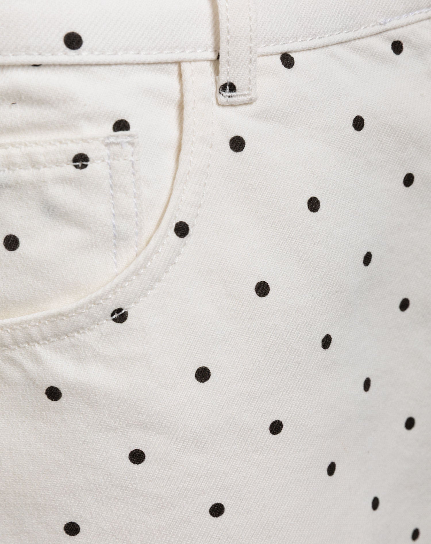 POLKA DOT DENIM SHORT WIT