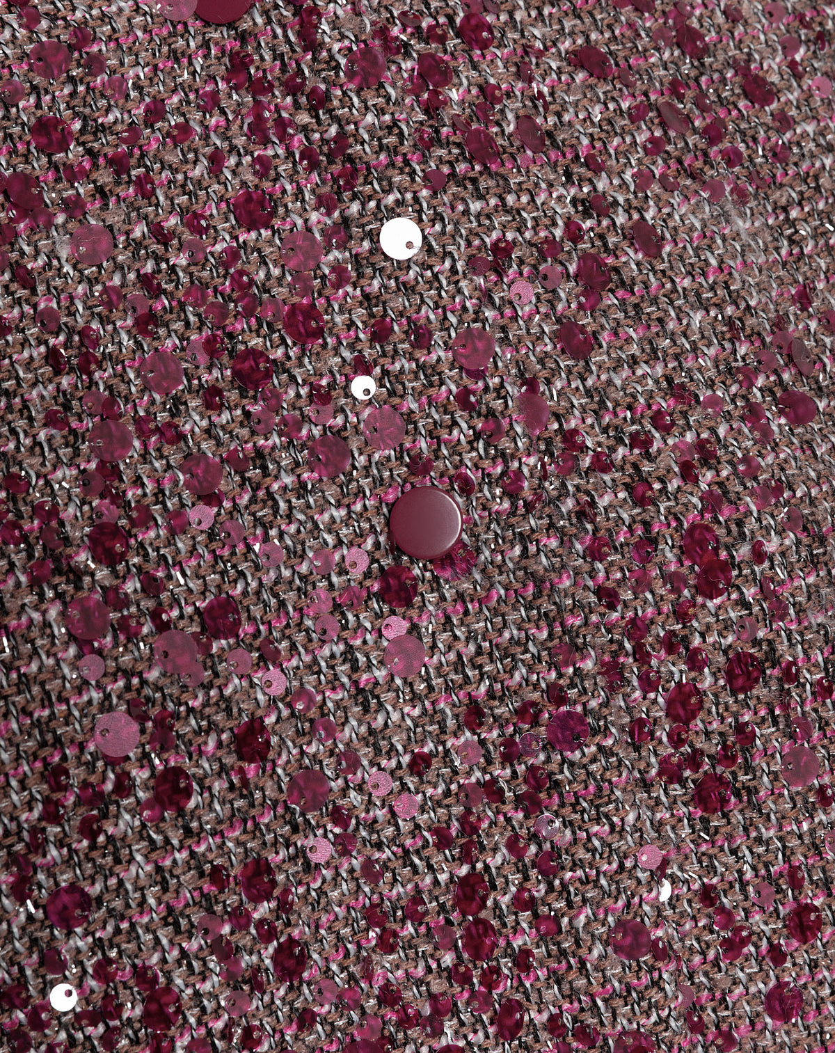 RIKA SEQUIN BOUCLE BOMBER CHERRY